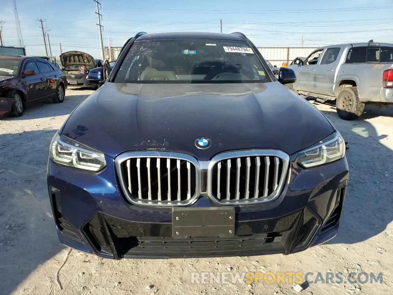 5 fotografías del automóvil dañado 5UX53DP03N9L73478 BMW X3 2022