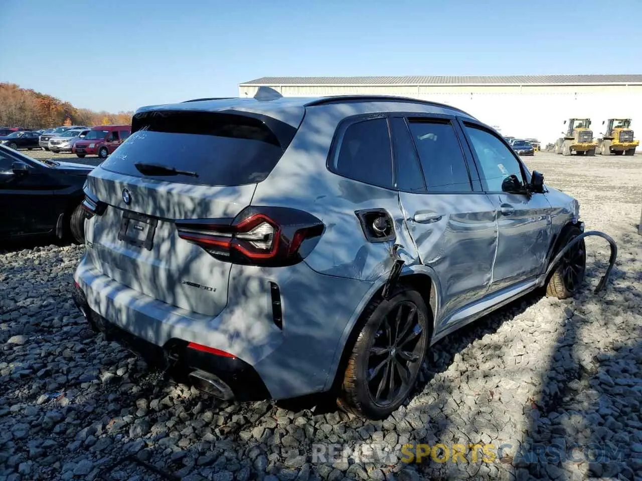 4 fotografías del automóvil dañado 5UX53DP04N9L27531 BMW X3 2022