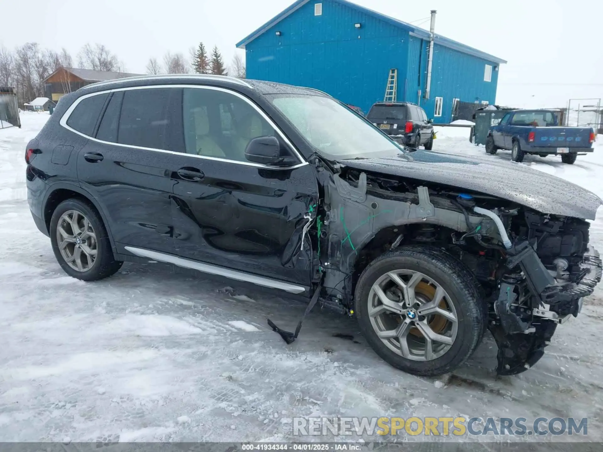 13 fotografías del automóvil dañado 5UX53DP04N9M93225 BMW X3 2022
