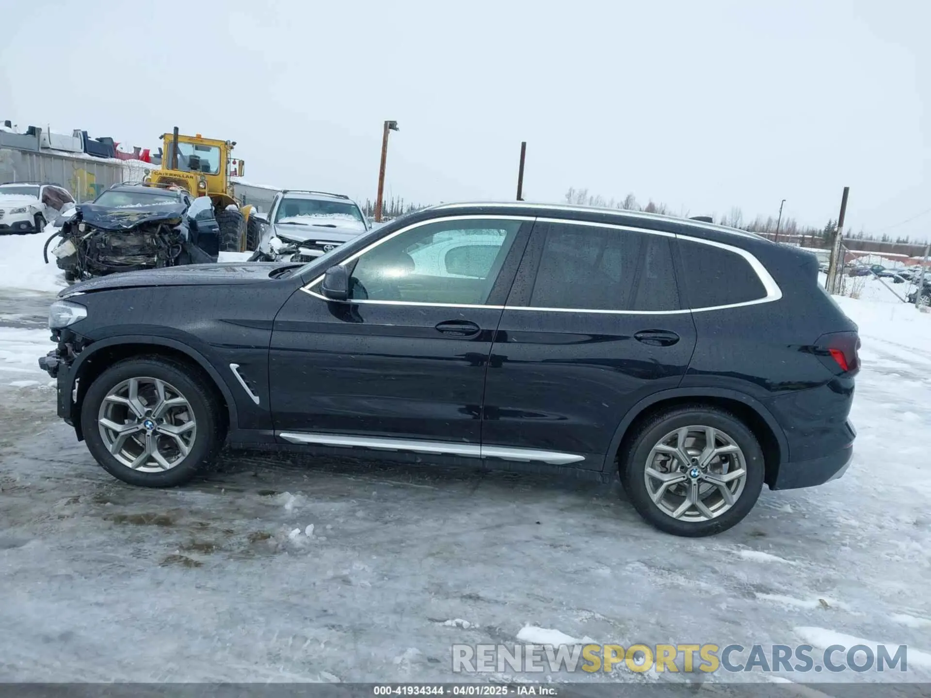 14 fotografías del automóvil dañado 5UX53DP04N9M93225 BMW X3 2022