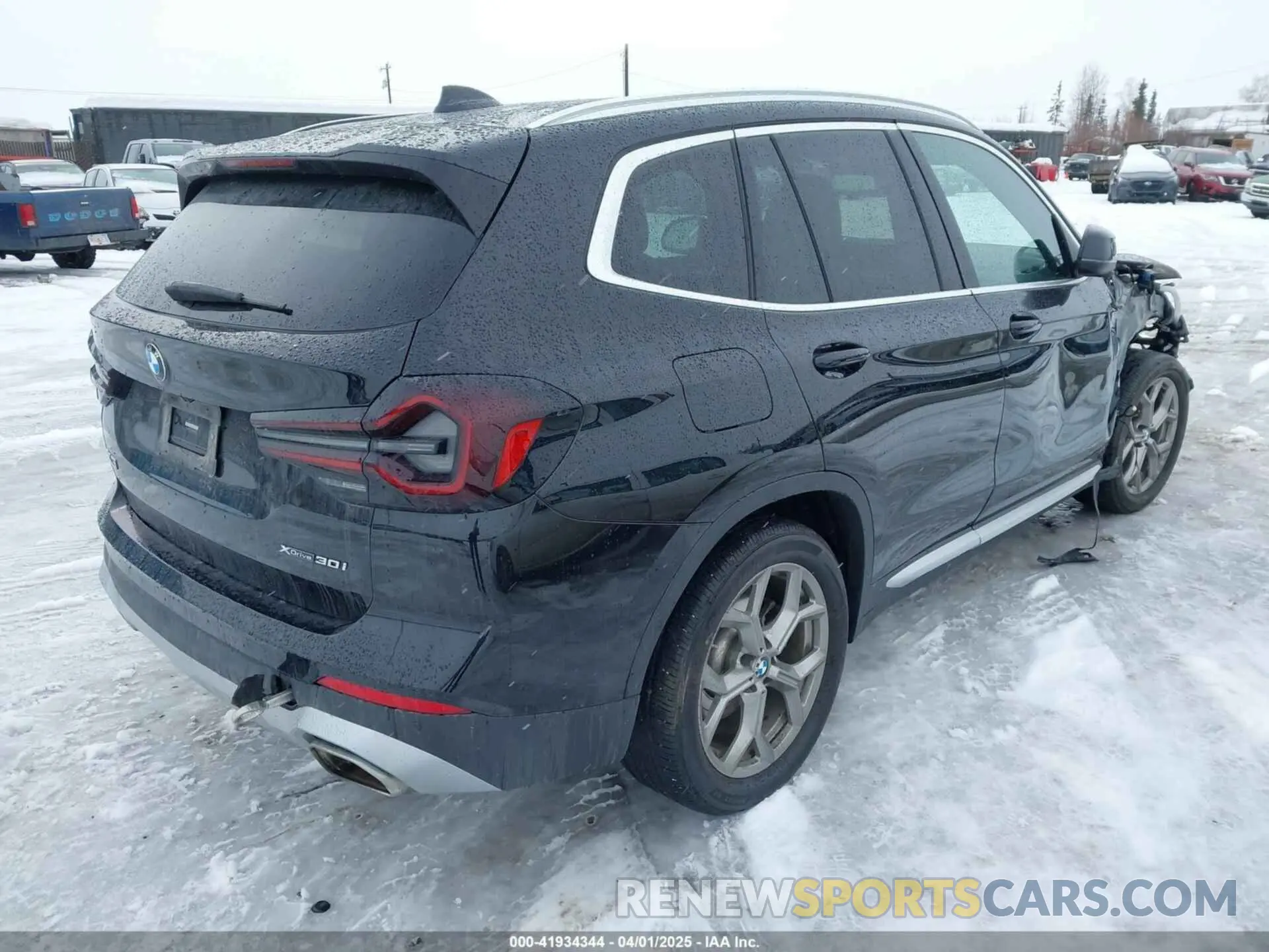 4 fotografías del automóvil dañado 5UX53DP04N9M93225 BMW X3 2022