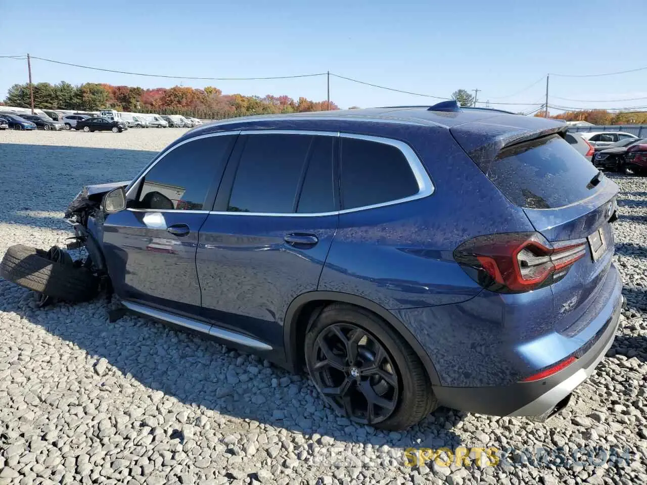 2 fotografías del automóvil dañado 5UX53DP05N9J12076 BMW X3 2022