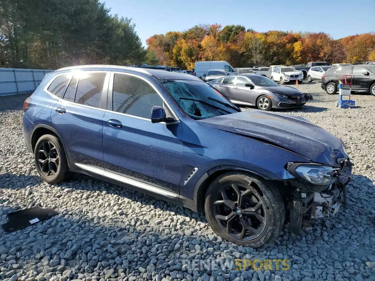 4 fotografías del automóvil dañado 5UX53DP05N9J12076 BMW X3 2022