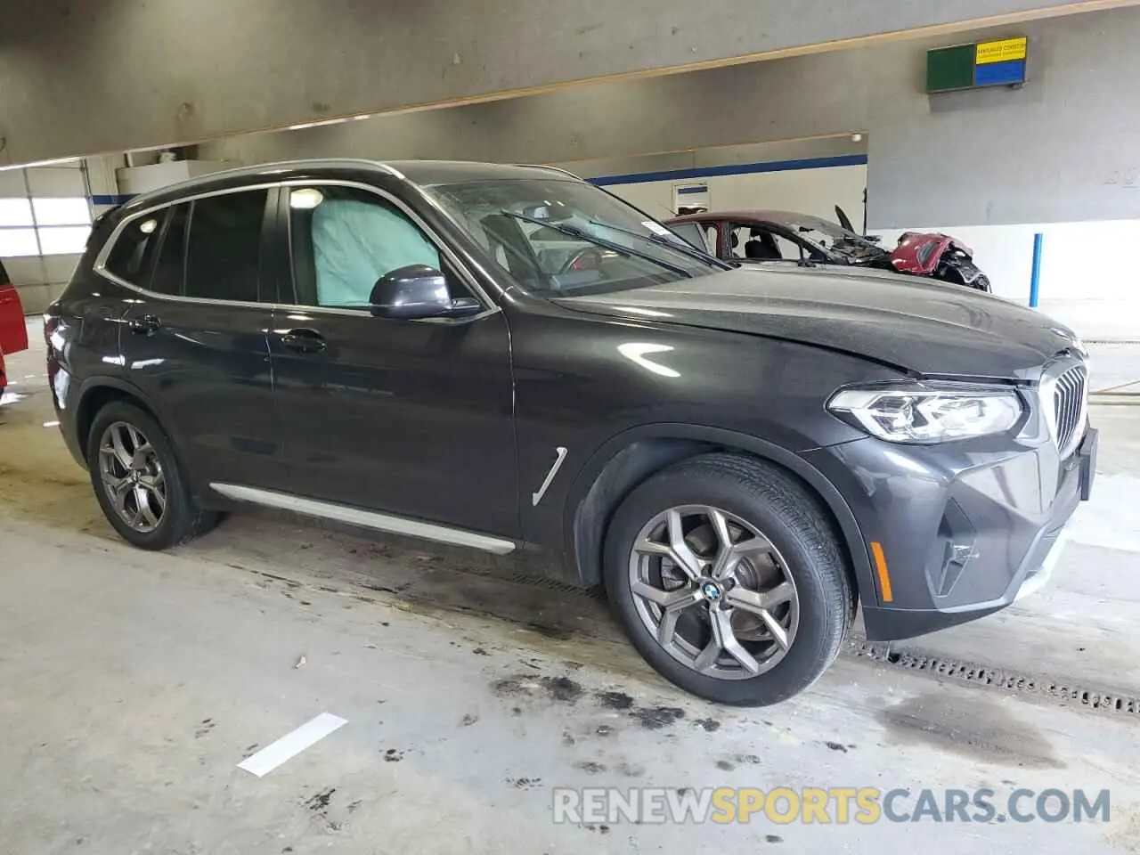 4 fotografías del automóvil dañado 5UX53DP05N9J69121 BMW X3 2022
