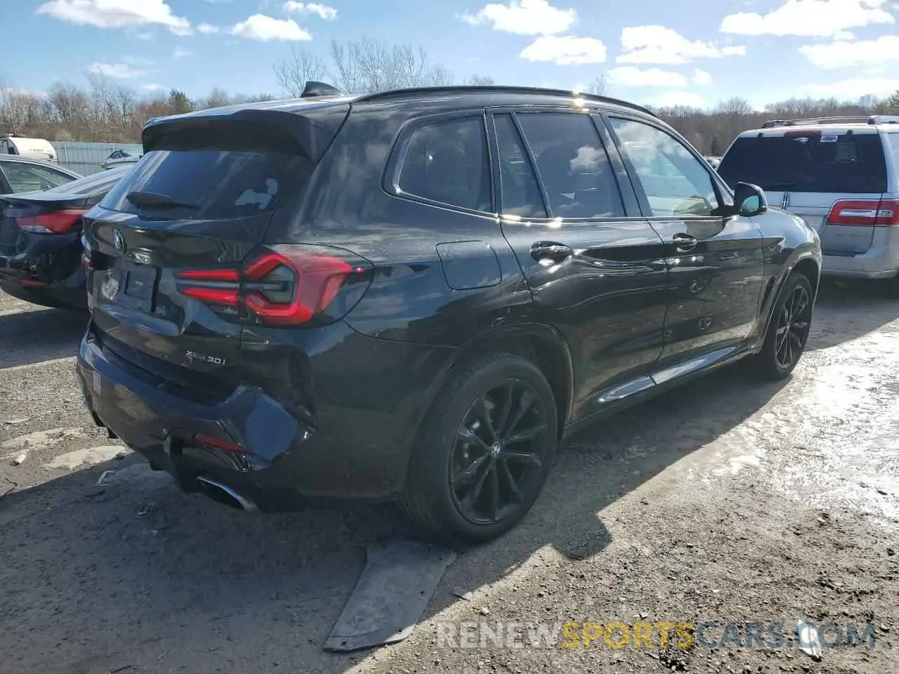 3 fotografías del automóvil dañado 5UX53DP05N9K07530 BMW X3 2022