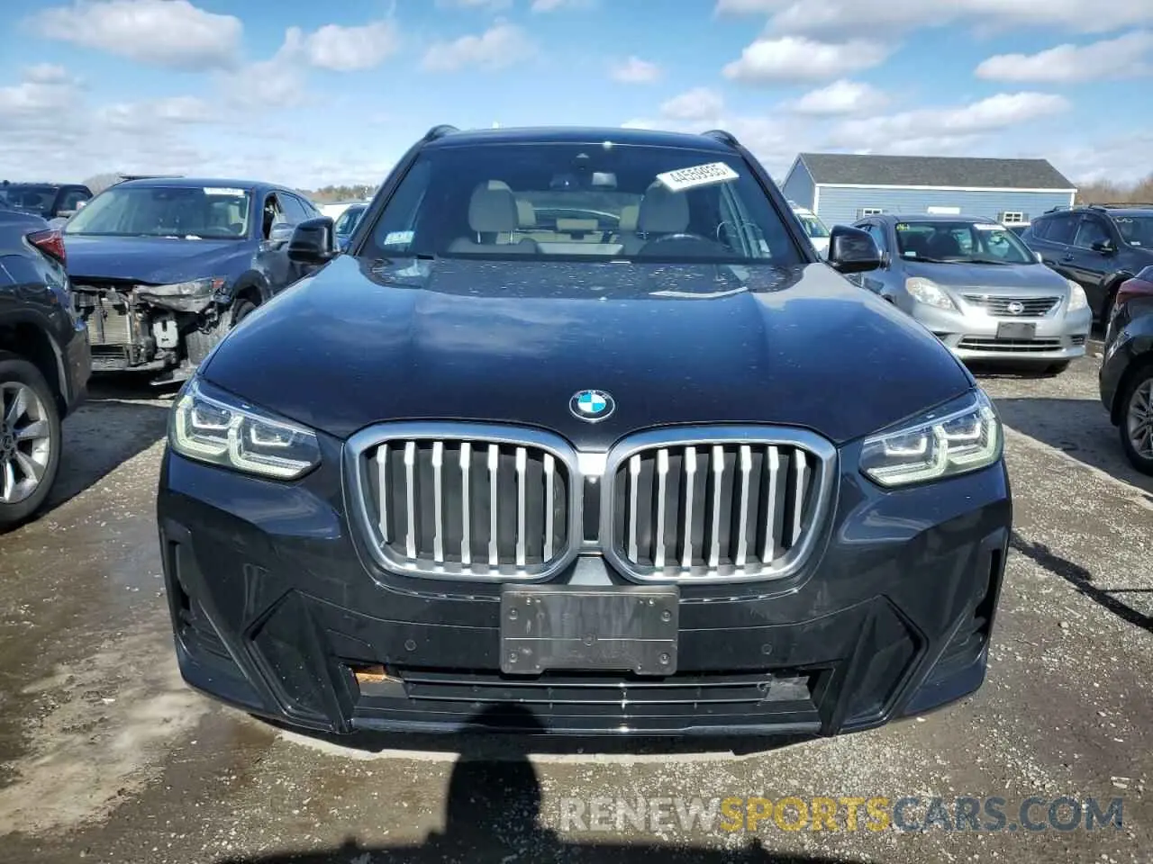 5 fotografías del automóvil dañado 5UX53DP05N9K07530 BMW X3 2022