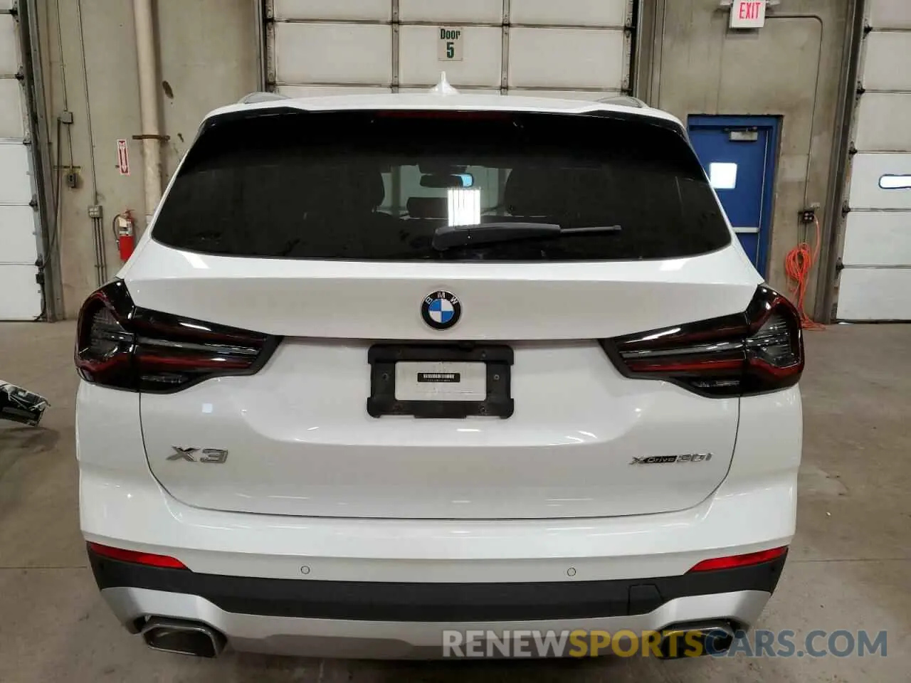 6 fotografías del automóvil dañado 5UX53DP05N9K68909 BMW X3 2022