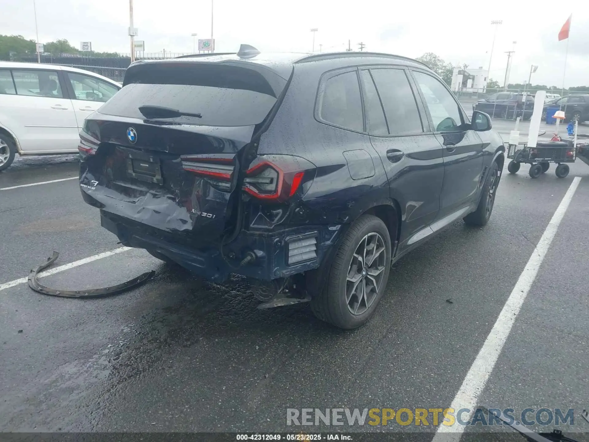 4 fotografías del automóvil dañado 5UX53DP05N9M46219 BMW X3 2022