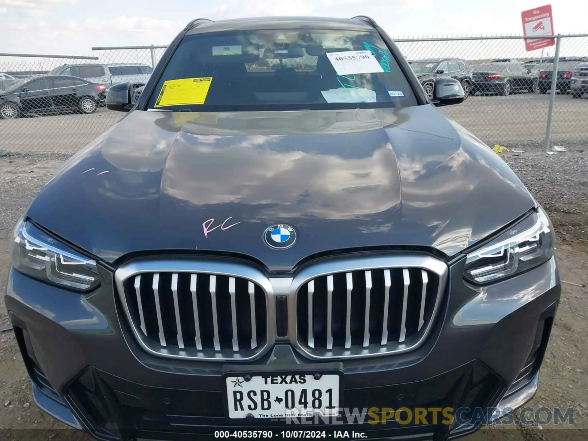 12 fotografías del automóvil dañado 5UX53DP06N9L73104 BMW X3 2022