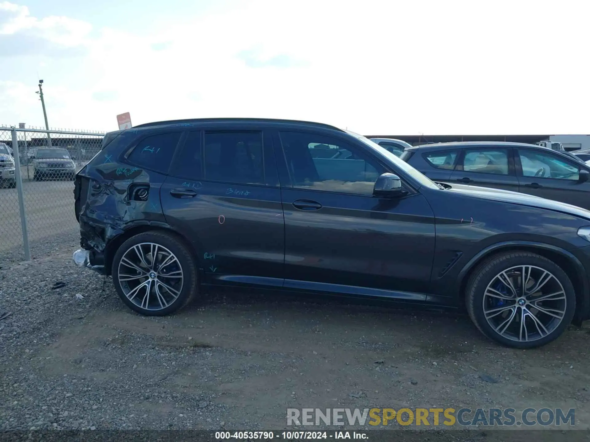 13 fotografías del automóvil dañado 5UX53DP06N9L73104 BMW X3 2022