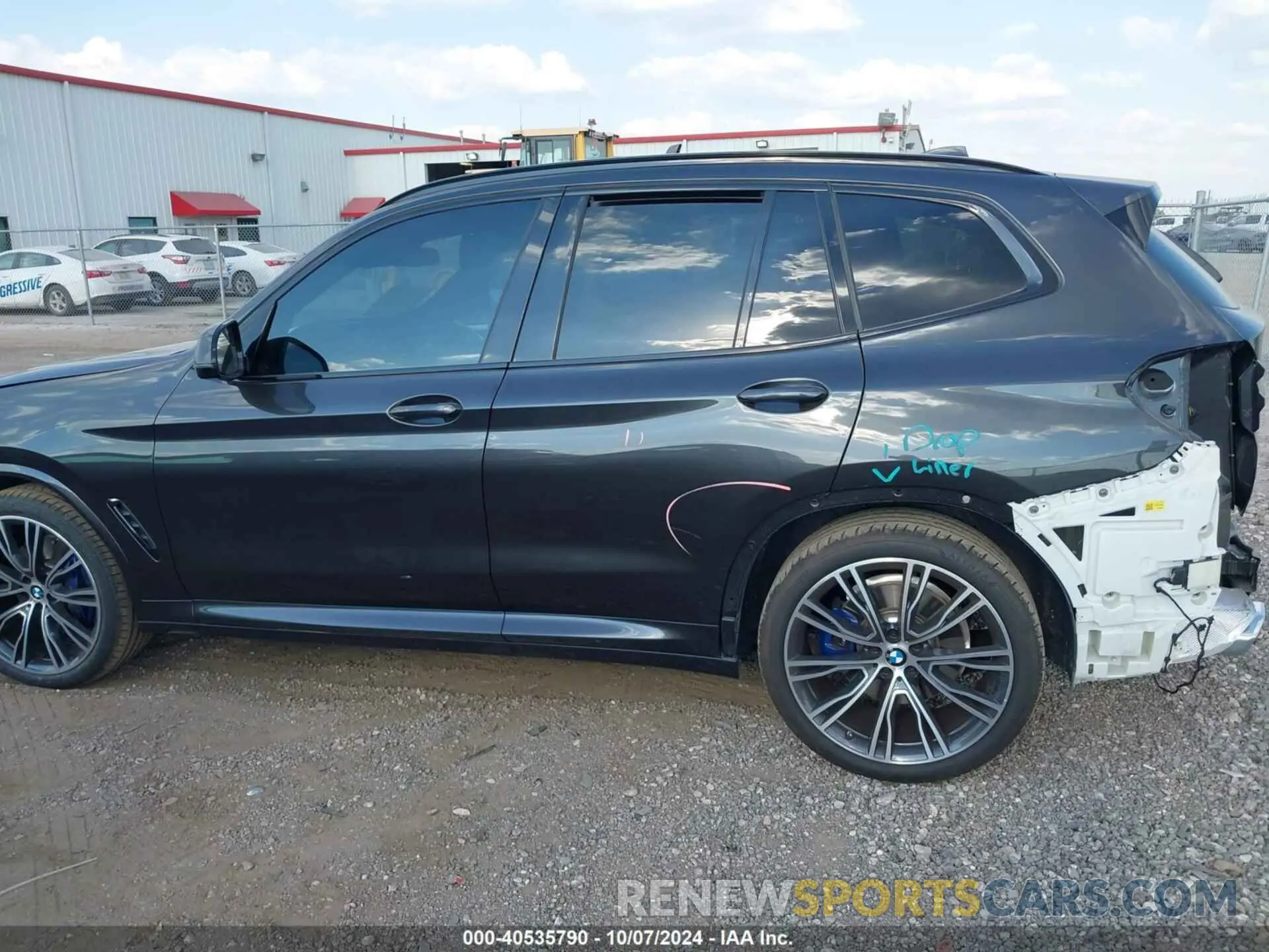 14 fotografías del automóvil dañado 5UX53DP06N9L73104 BMW X3 2022
