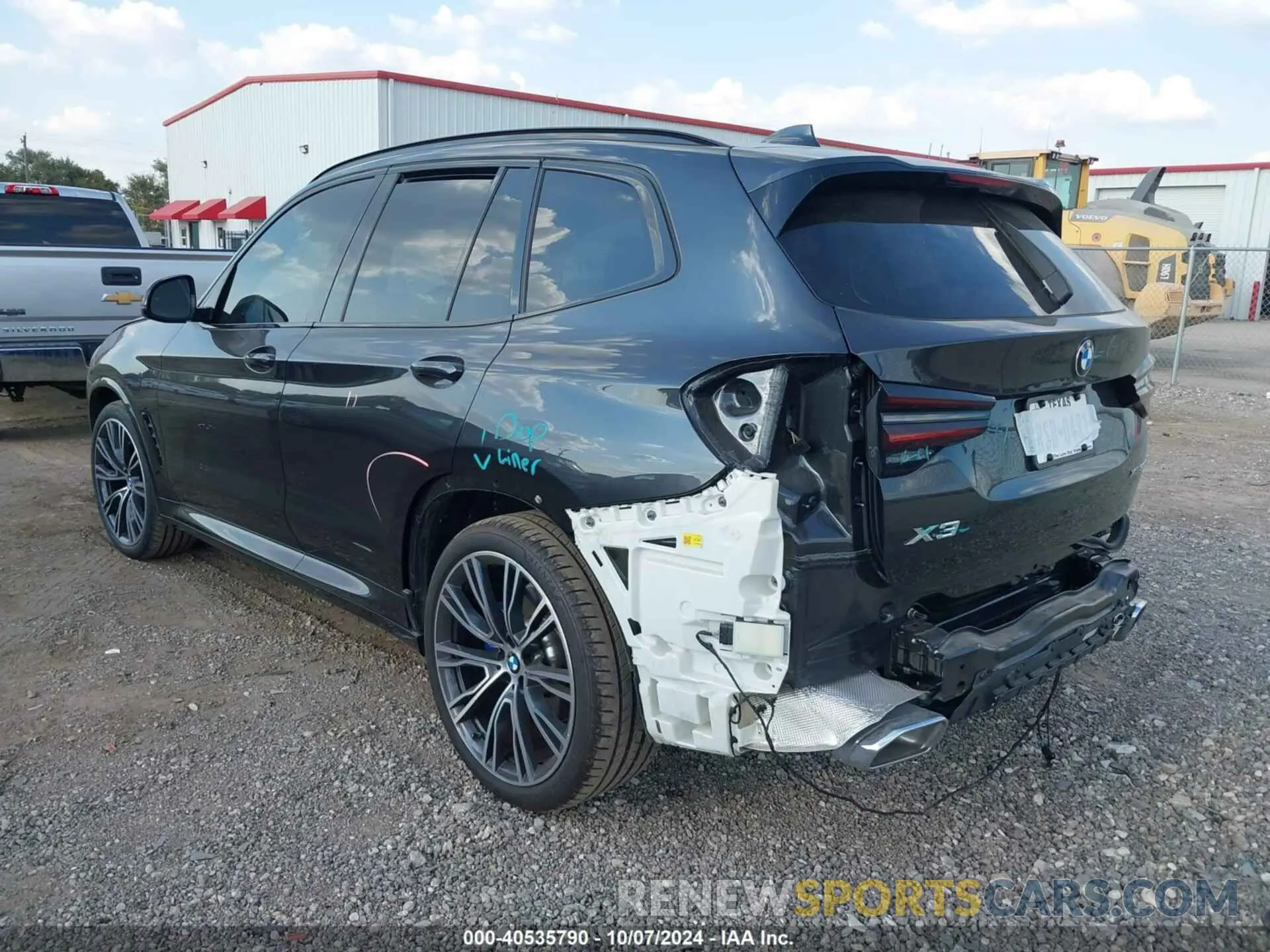 3 fotografías del automóvil dañado 5UX53DP06N9L73104 BMW X3 2022