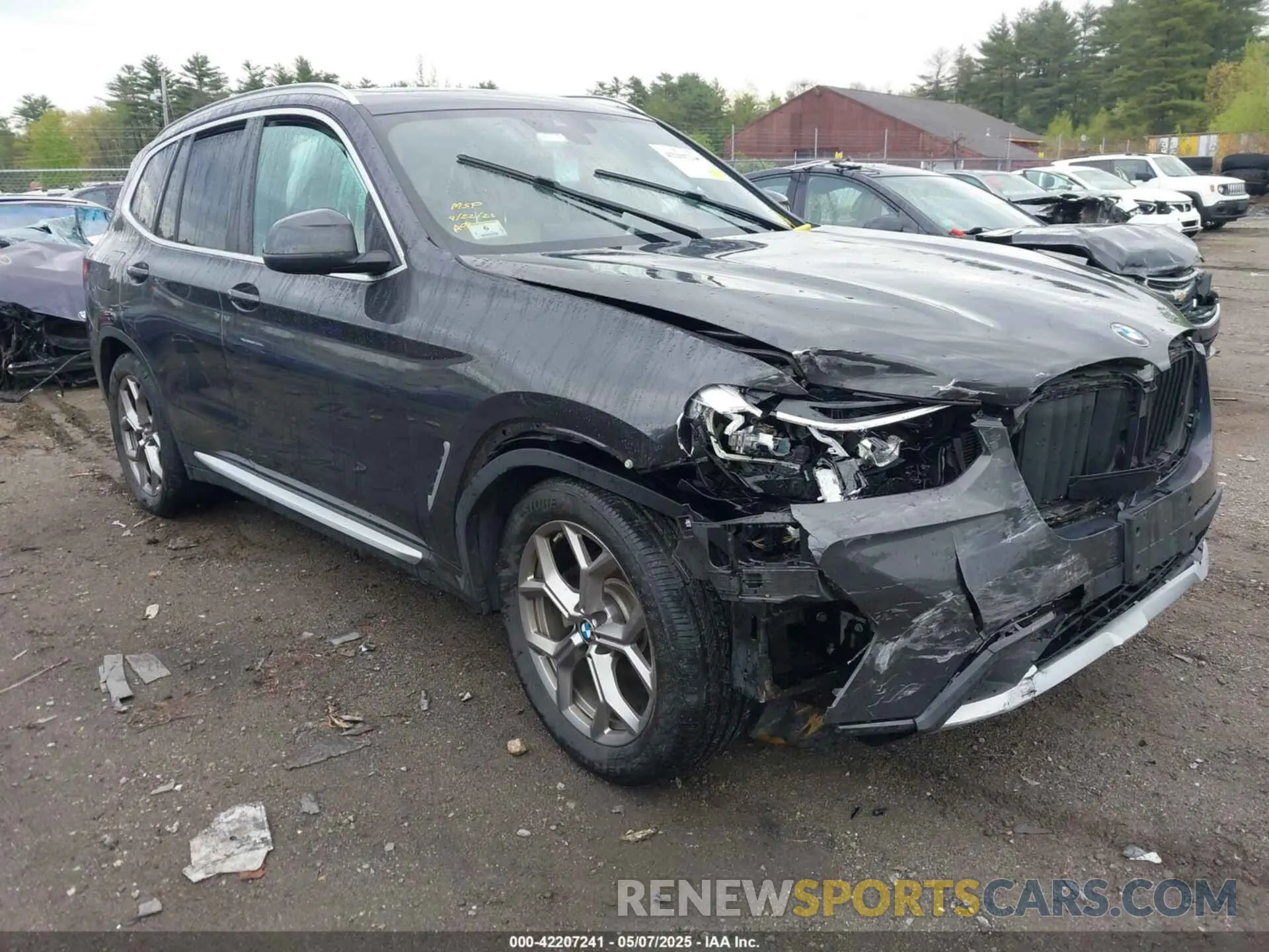 1 fotografías del automóvil dañado 5UX53DP07N9J81478 BMW X3 2022