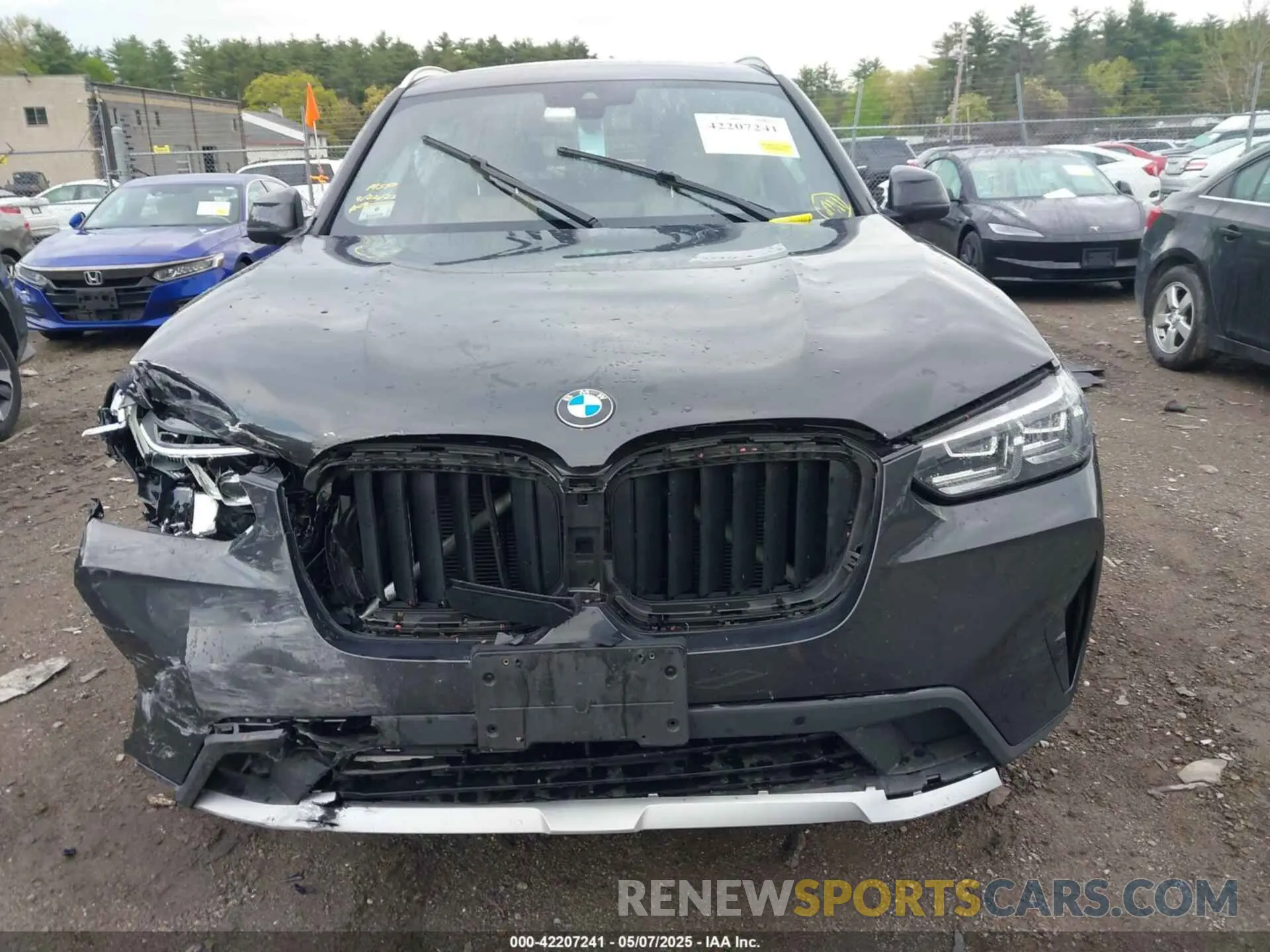 12 fotografías del automóvil dañado 5UX53DP07N9J81478 BMW X3 2022