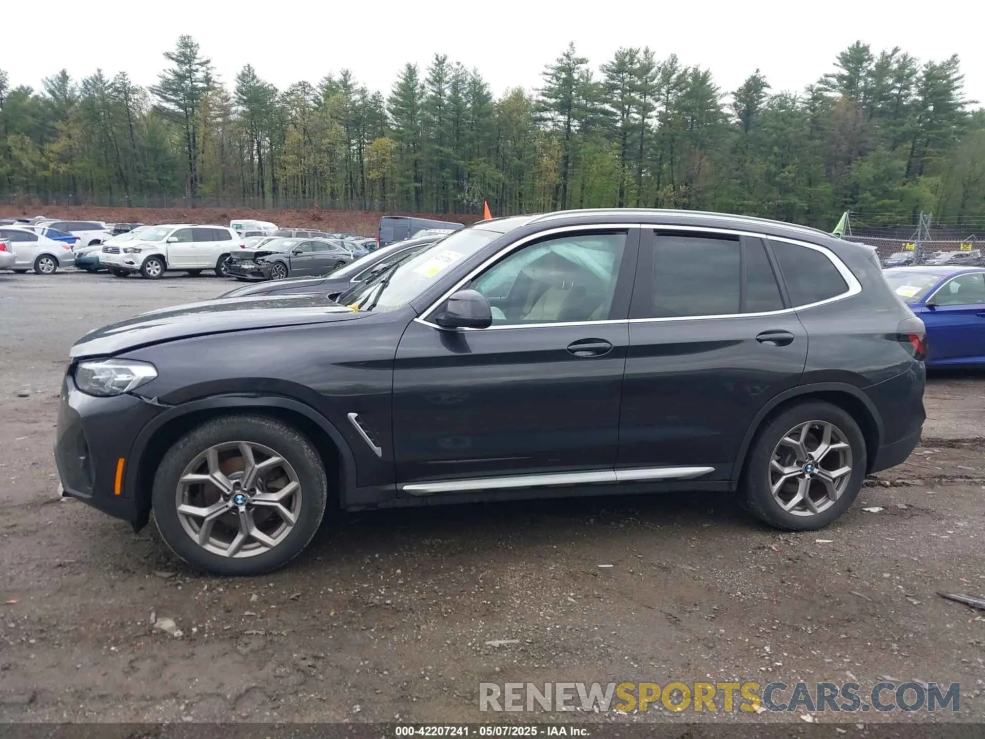14 fotografías del automóvil dañado 5UX53DP07N9J81478 BMW X3 2022