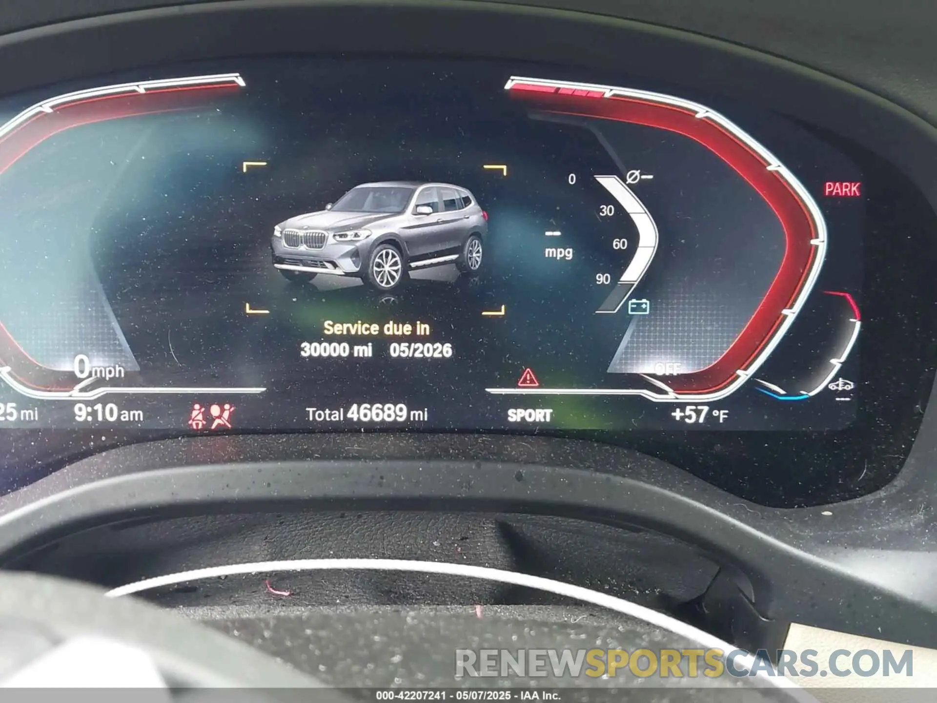 7 fotografías del automóvil dañado 5UX53DP07N9J81478 BMW X3 2022
