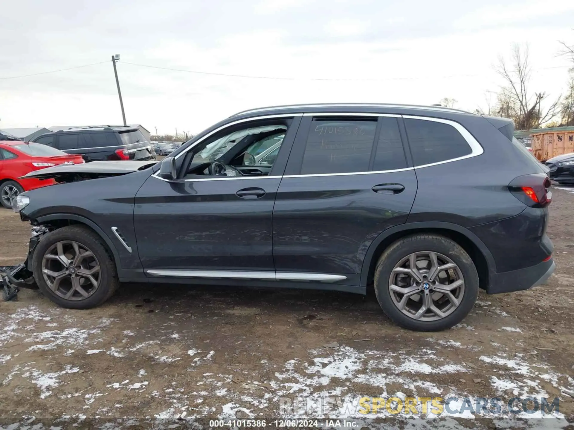14 fotografías del automóvil dañado 5UX53DP07N9M14954 BMW X3 2022