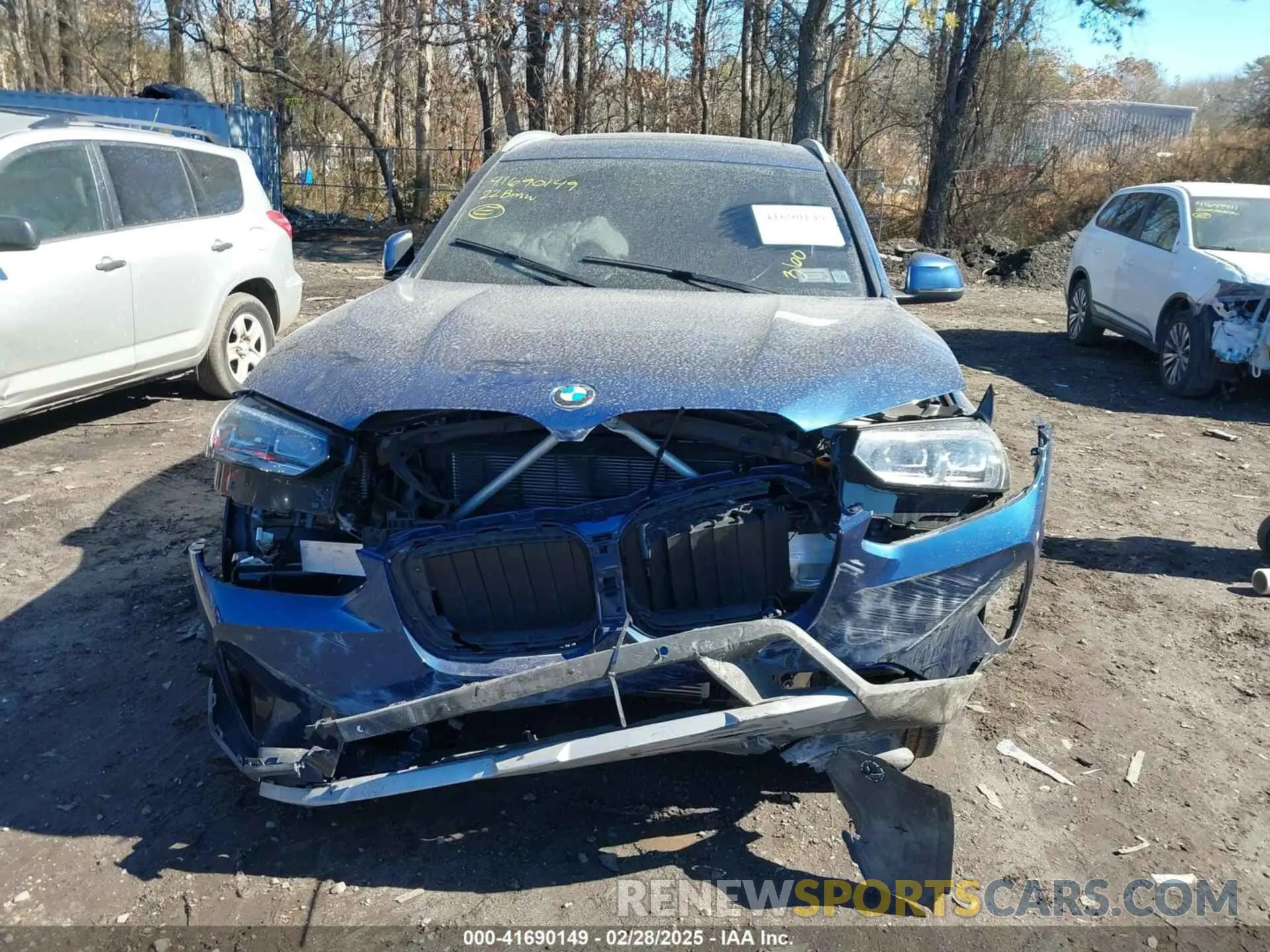 12 fotografías del automóvil dañado 5UX53DP08N9K21325 BMW X3 2022