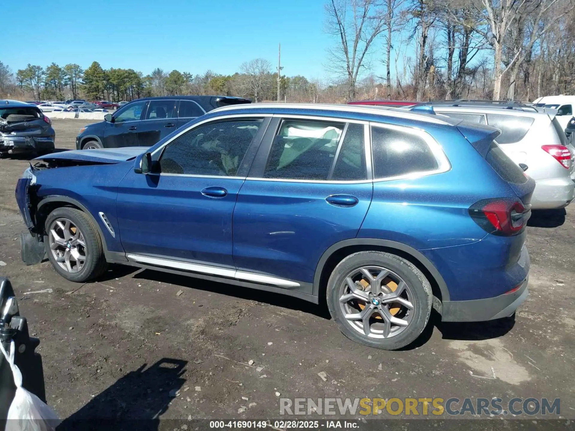 14 fotografías del automóvil dañado 5UX53DP08N9K21325 BMW X3 2022