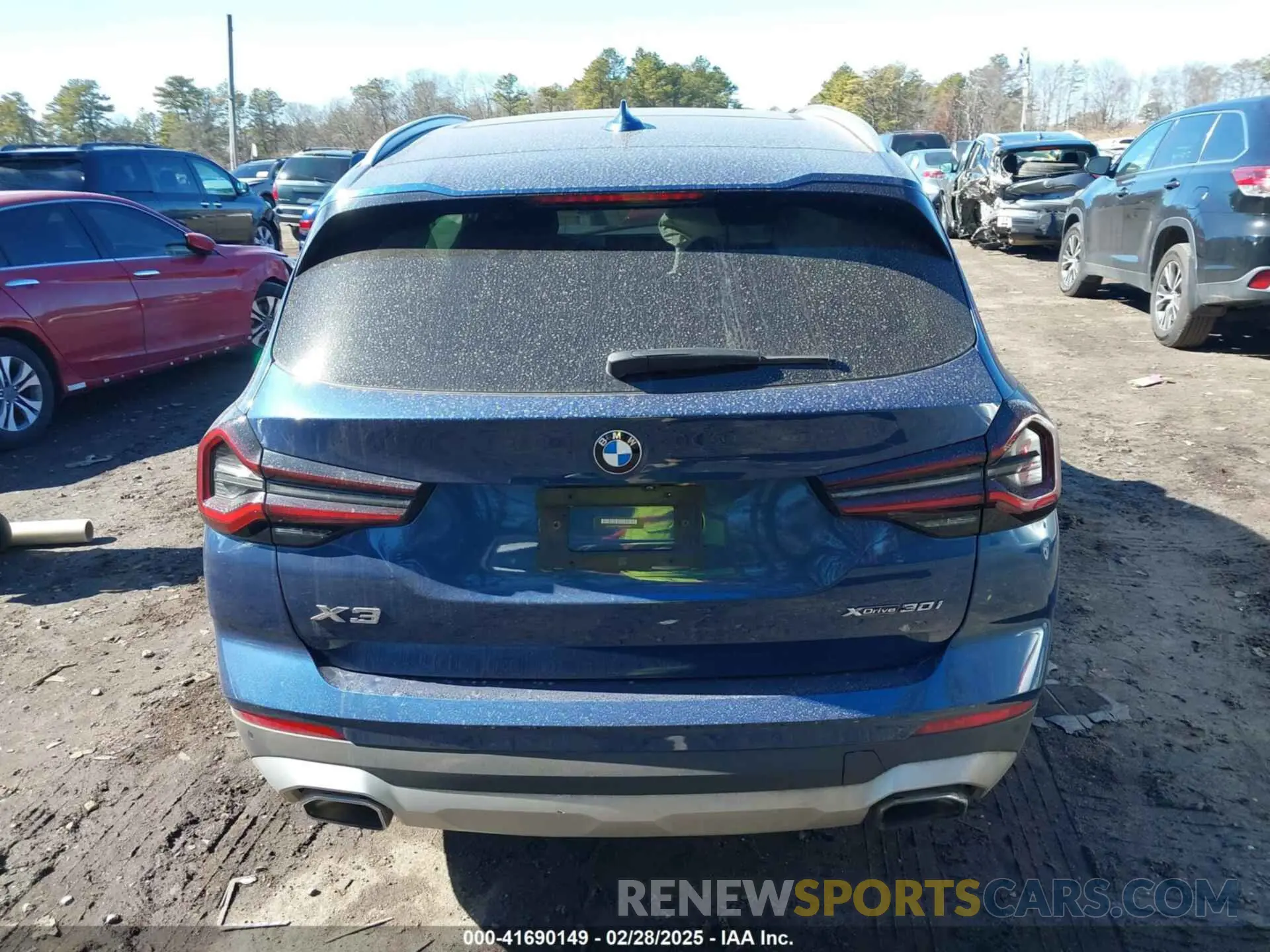 16 fotografías del automóvil dañado 5UX53DP08N9K21325 BMW X3 2022