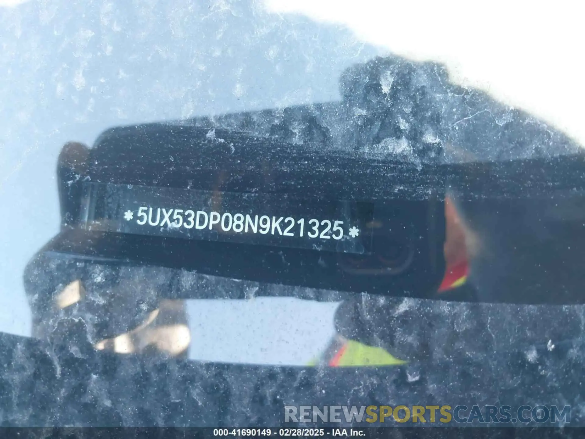17 fotografías del automóvil dañado 5UX53DP08N9K21325 BMW X3 2022