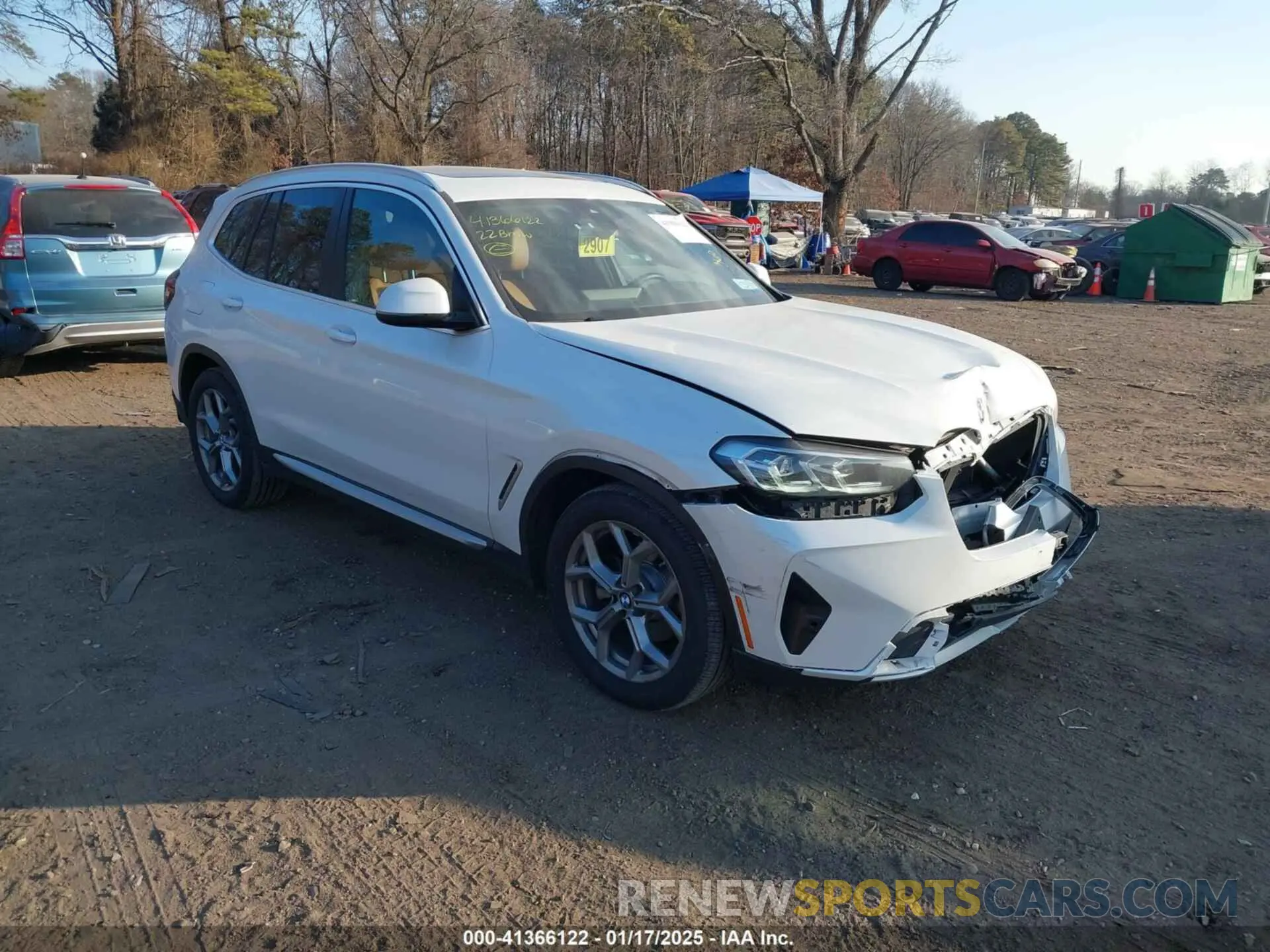1 fotografías del automóvil dañado 5UX53DP08N9K35631 BMW X3 2022