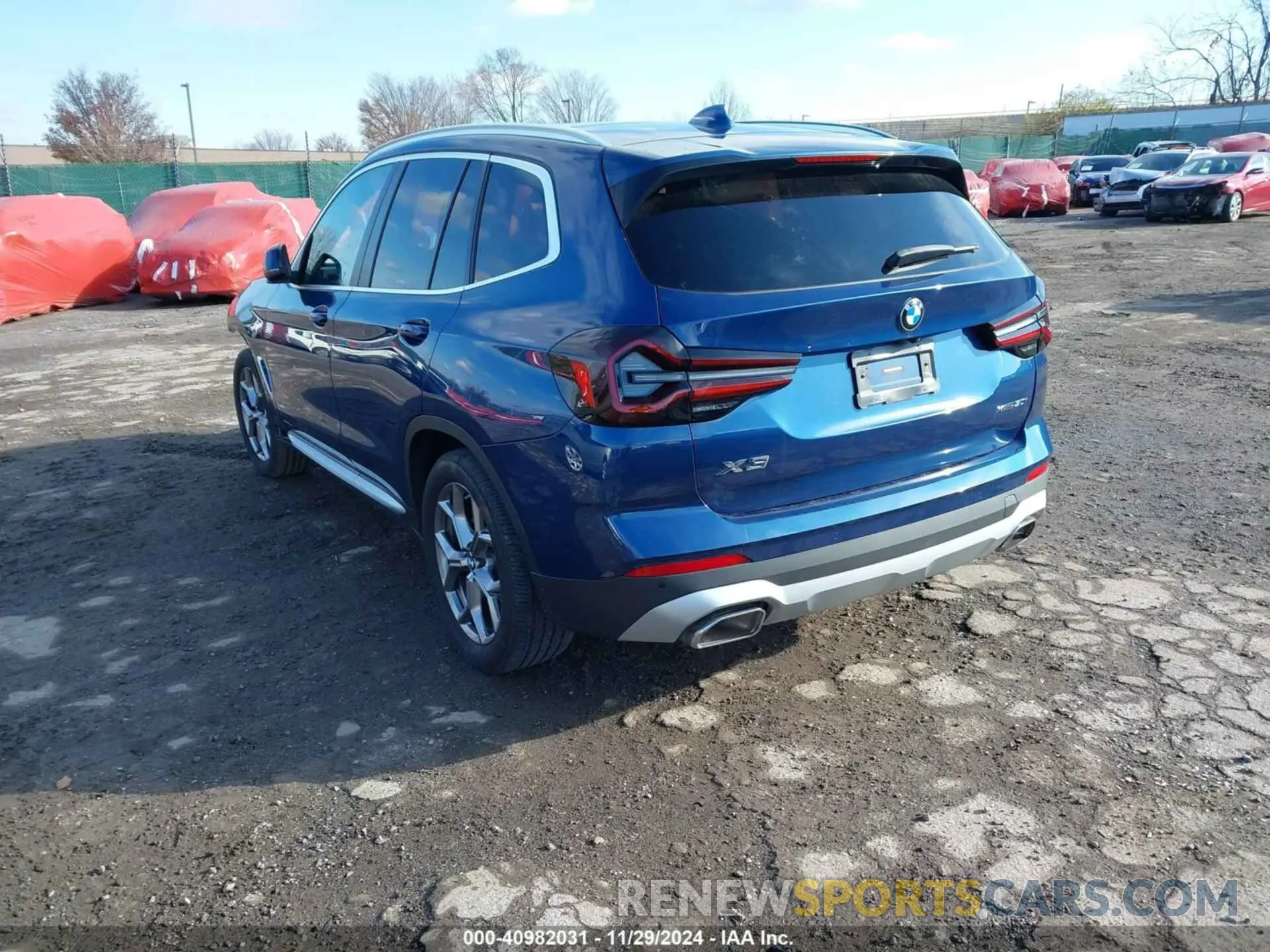 3 fotografías del automóvil dañado 5UX53DP08N9M75620 BMW X3 2022