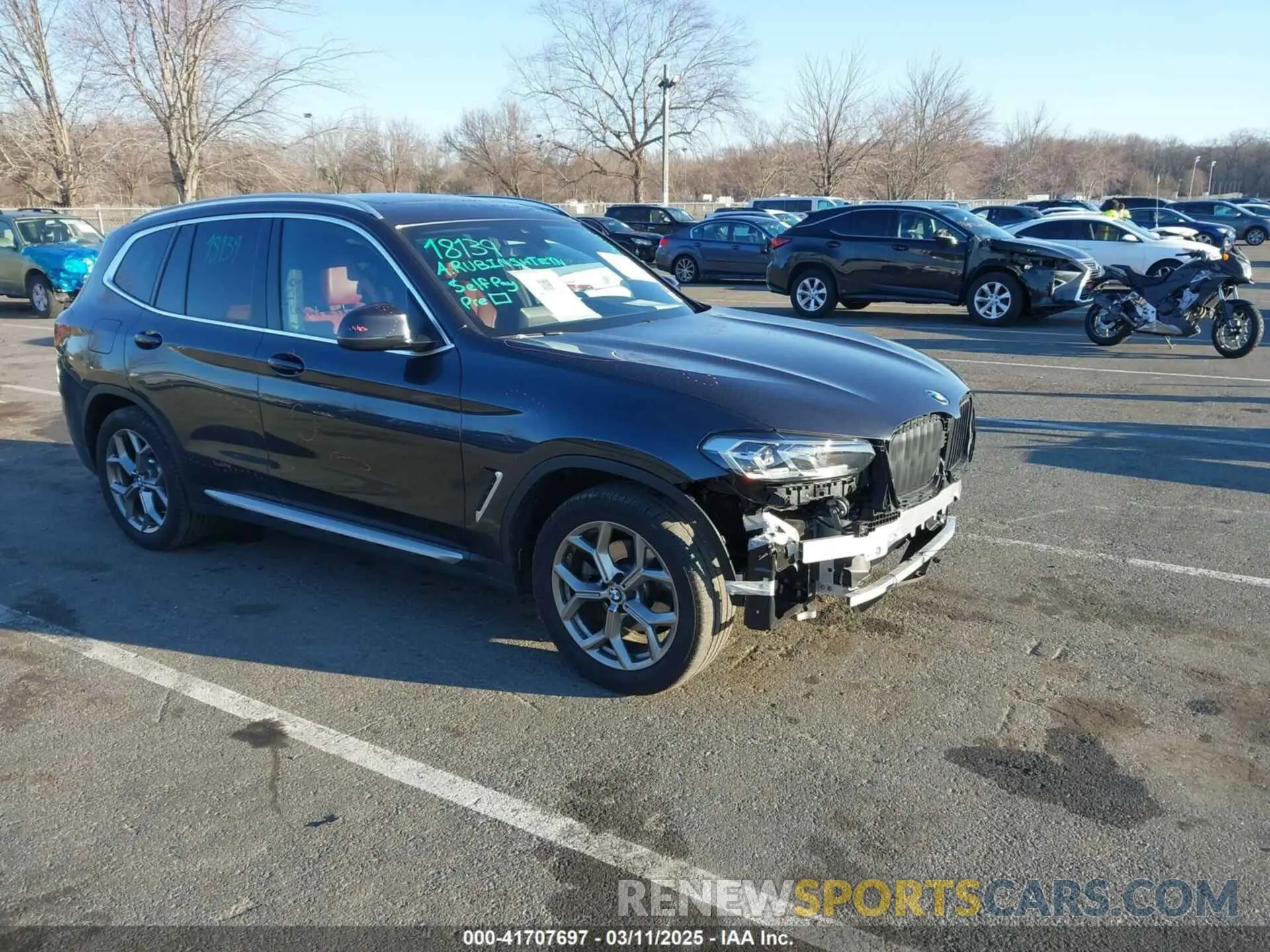 1 fotografías del automóvil dañado 5UX53DP09N9K25853 BMW X3 2022