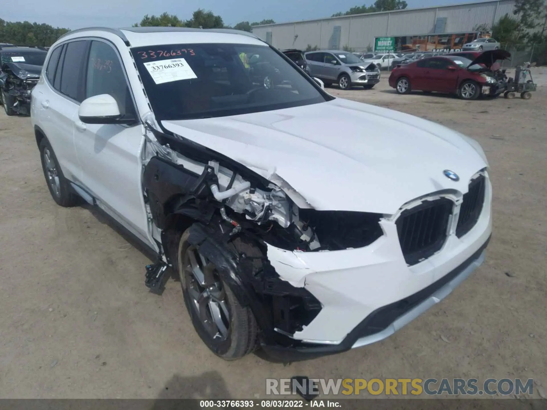 6 fotografías del automóvil dañado 5UX53DP09N9M86321 BMW X3 2022