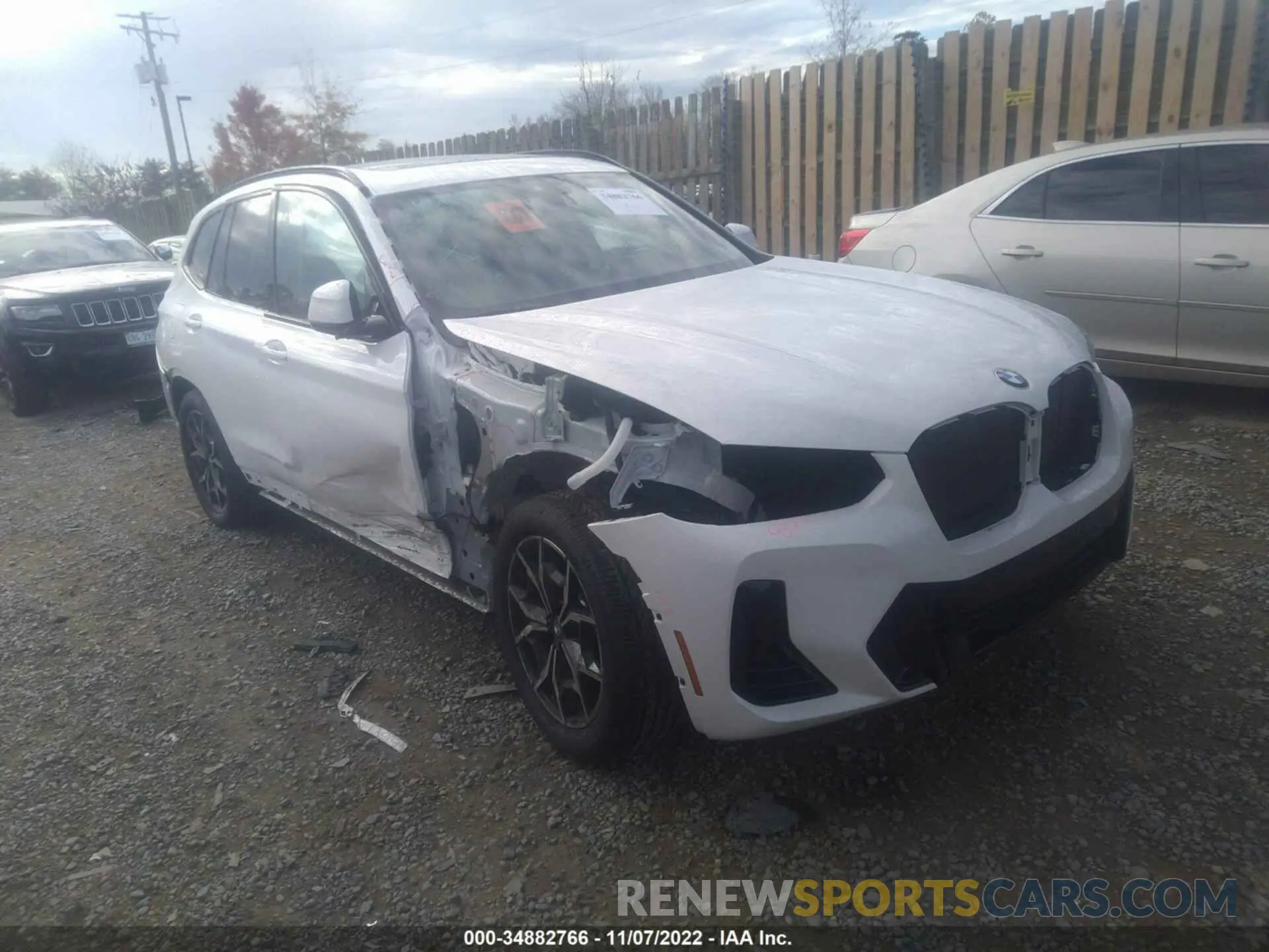 1 fotografías del automóvil dañado 5UX53DP09N9N23111 BMW X3 2022