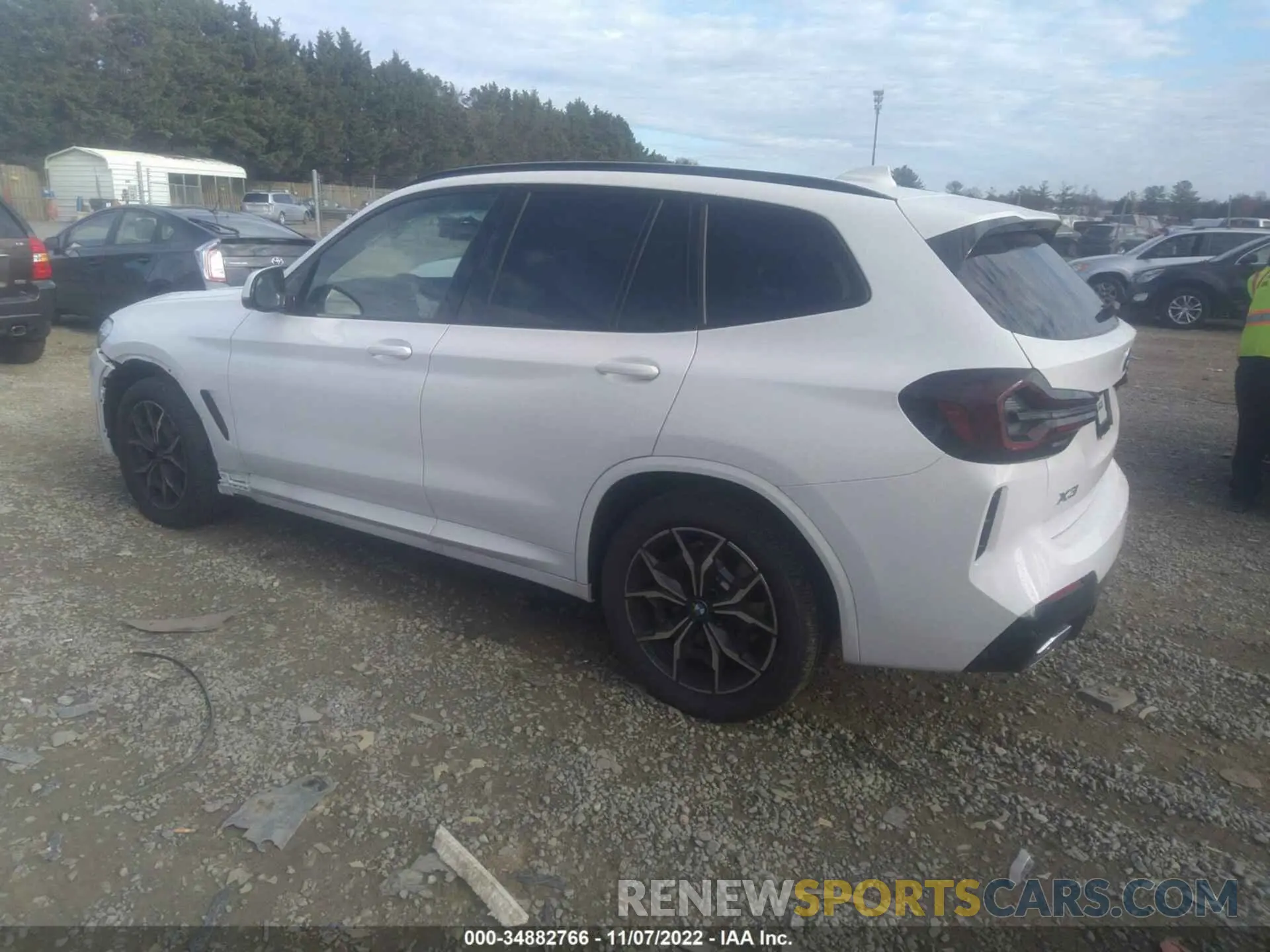 3 fotografías del automóvil dañado 5UX53DP09N9N23111 BMW X3 2022