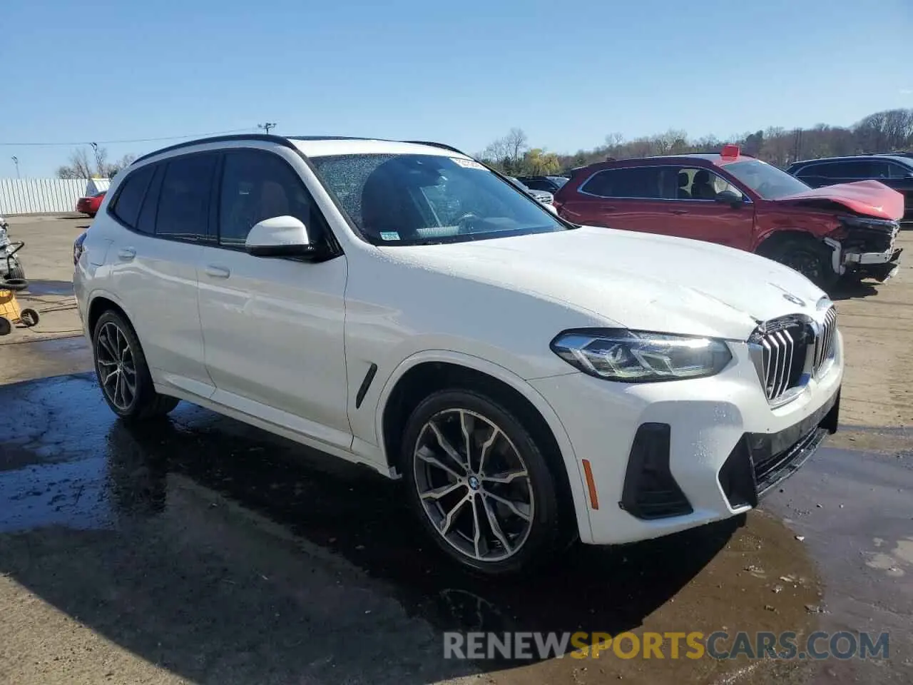 4 fotografías del automóvil dañado 5UX53DP0XN9M46412 BMW X3 2022
