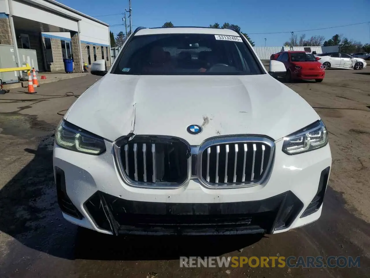 5 fotografías del automóvil dañado 5UX53DP0XN9M46412 BMW X3 2022