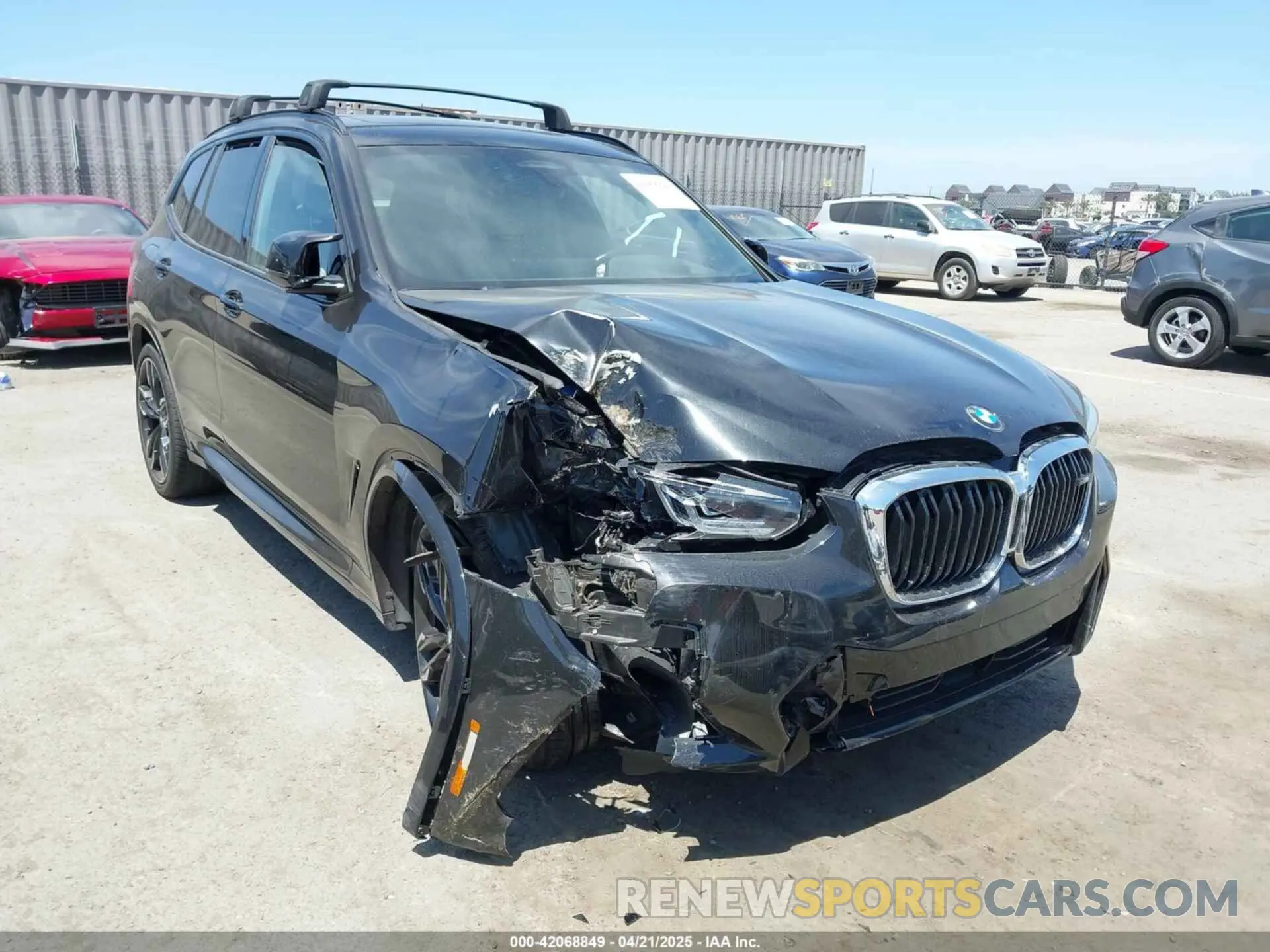 6 fotografías del automóvil dañado 5UX83DP00N9K07562 BMW X3 2022