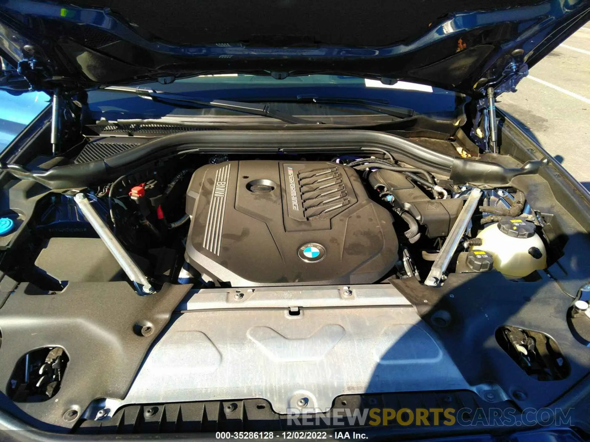 10 fotografías del automóvil dañado 5UX83DP02N9J50605 BMW X3 2022