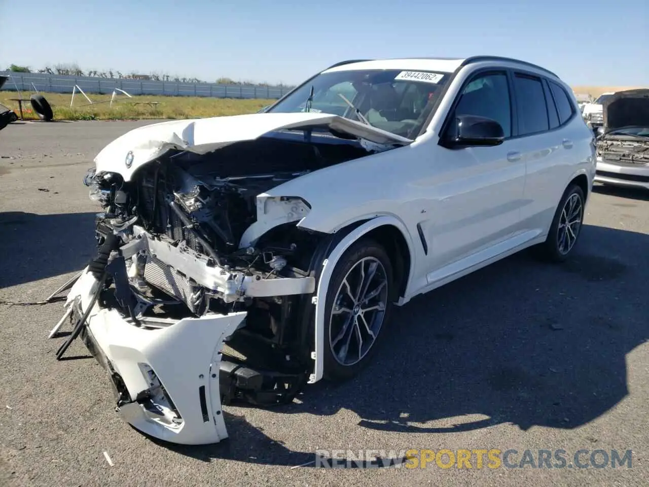 2 fotografías del automóvil dañado 5UX83DP07N9J20094 BMW X3 2022