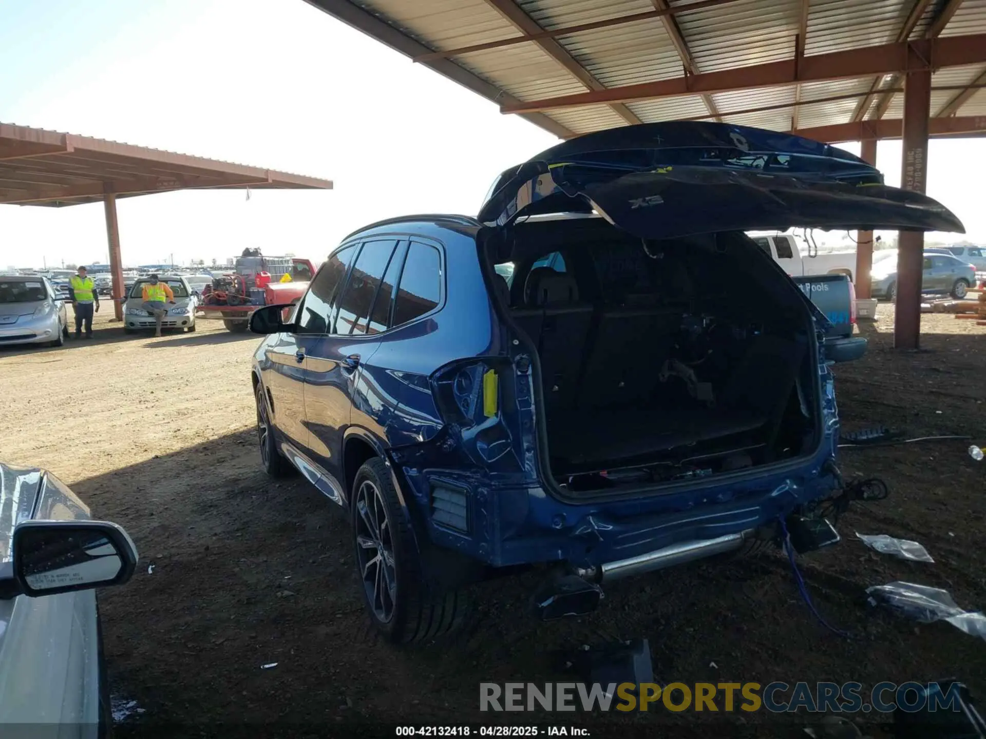 3 fotografías del automóvil dañado 5UX83DP07N9N22701 BMW X3 2022