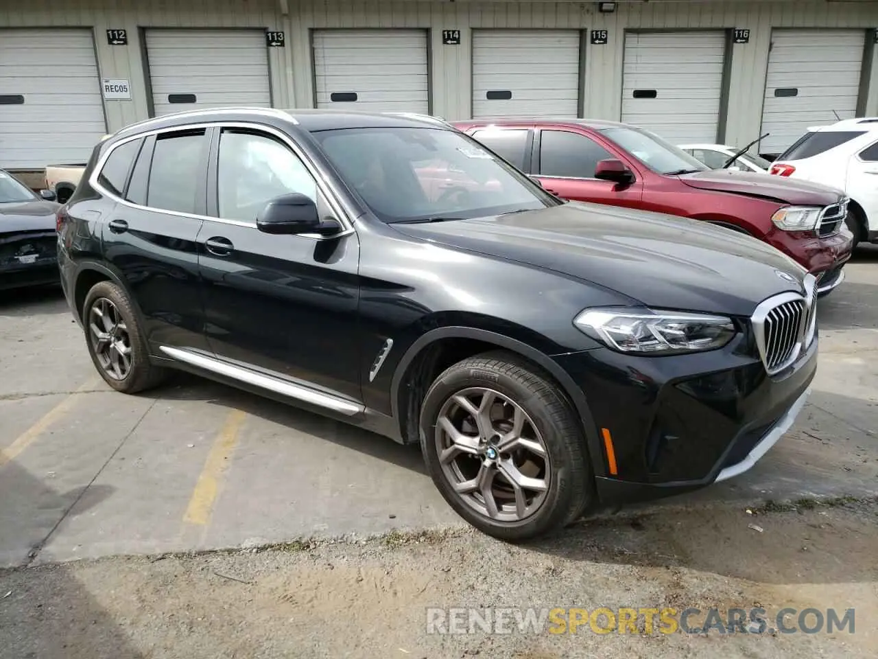 4 fotografías del automóvil dañado WBX47DP02NN155513 BMW X3 2022