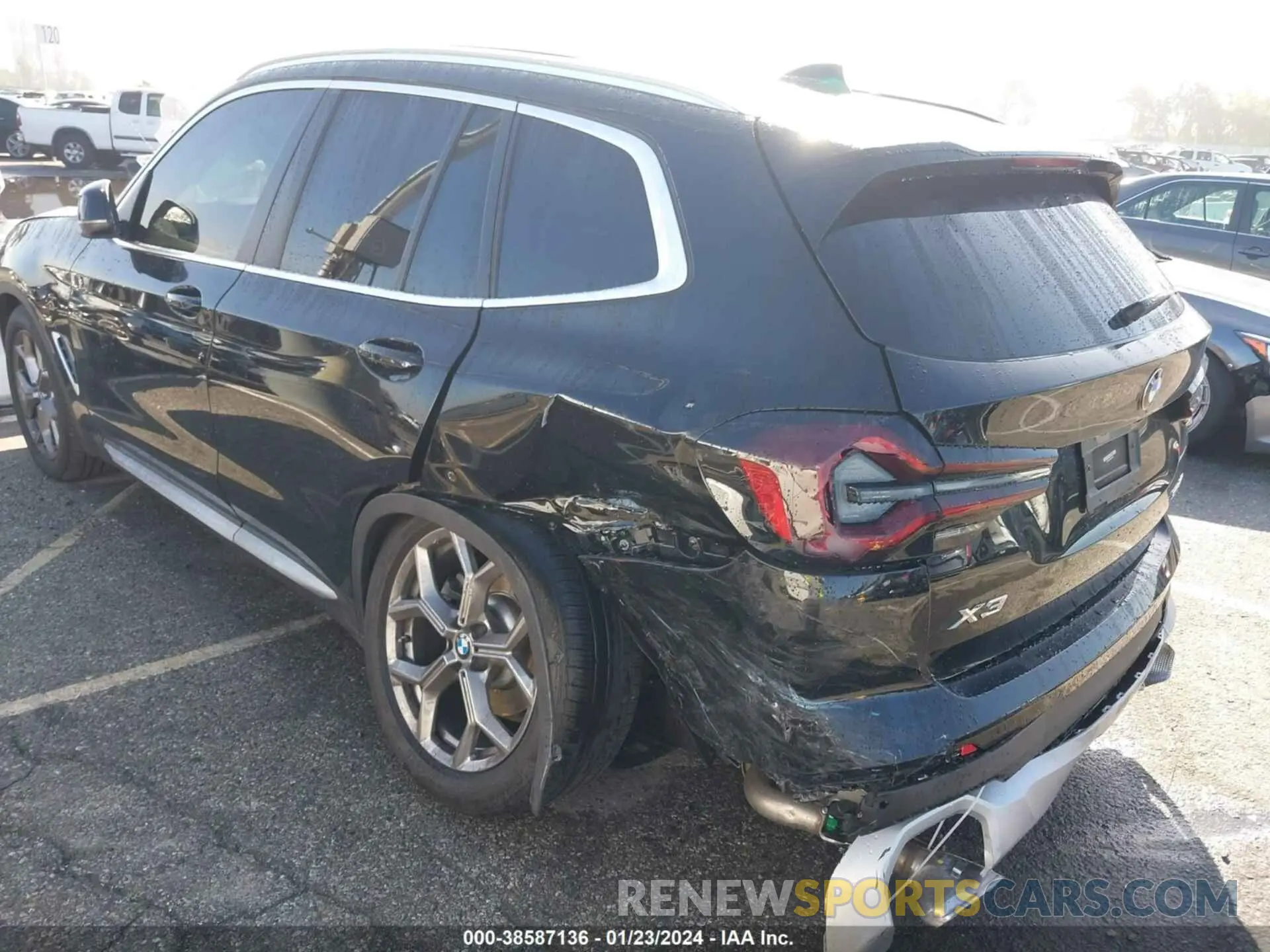 6 fotografías del automóvil dañado WBX47DP02NN186938 BMW X3 2022
