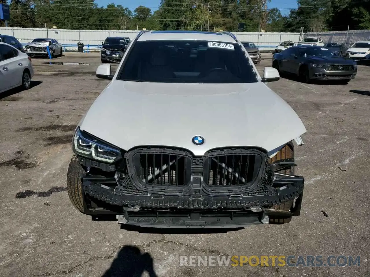5 fotografías del automóvil dañado WBX47DP04NN153715 BMW X3 2022