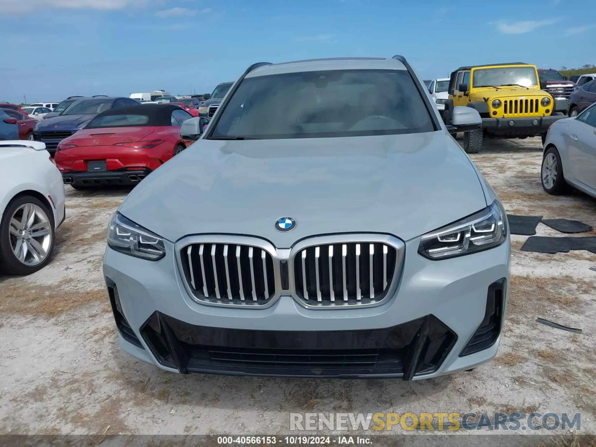 6 fotografías del automóvil dañado WBX47DP04NN174886 BMW X3 2022