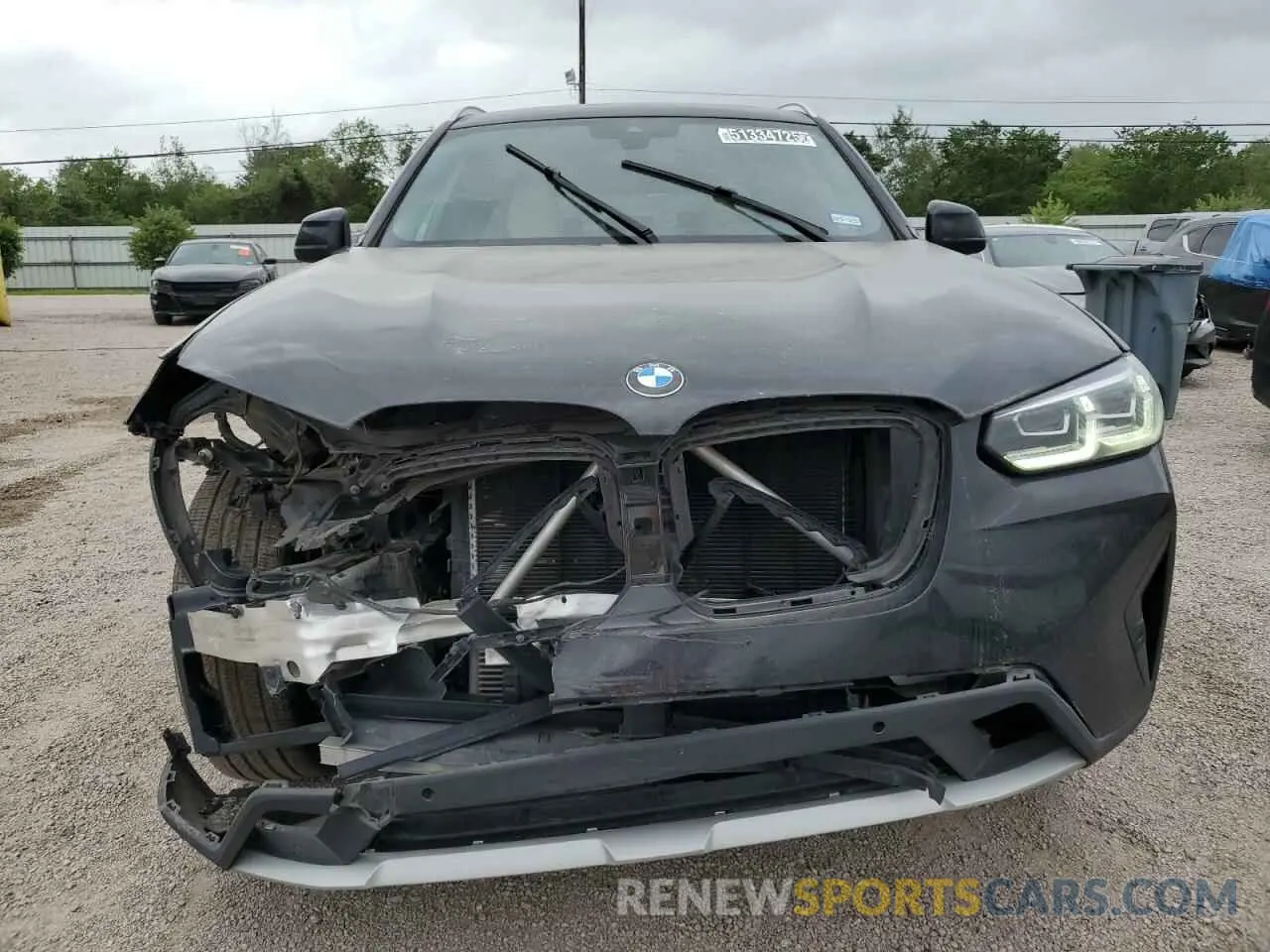 5 fotografías del automóvil dañado WBX47DP08NN141941 BMW X3 2022