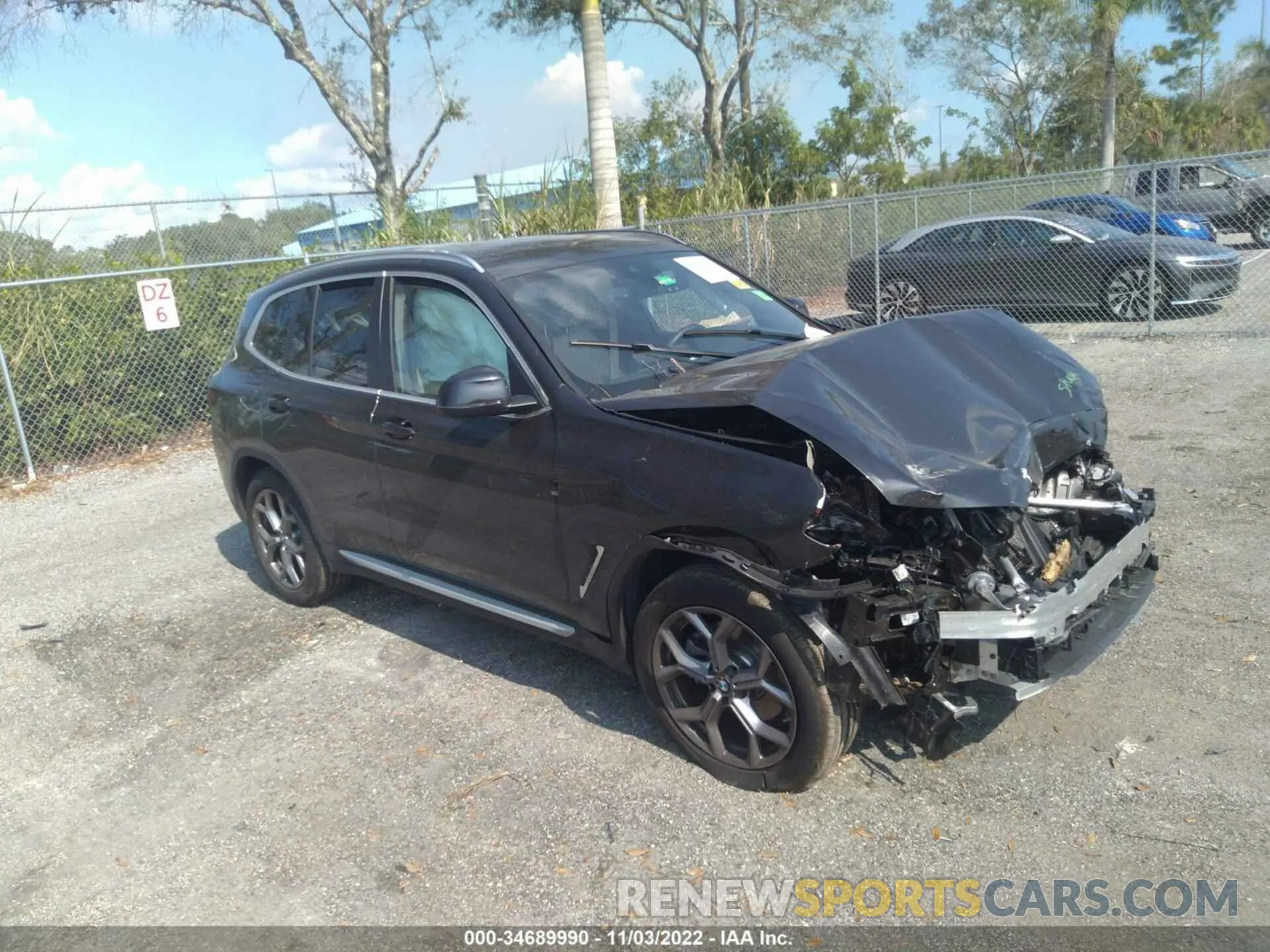 1 fotografías del automóvil dañado WBX47DP08NN147609 BMW X3 2022