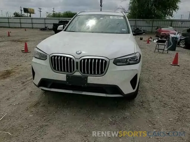 11 fotografías del automóvil dañado WBX47DP08NN165432 BMW X3 2022