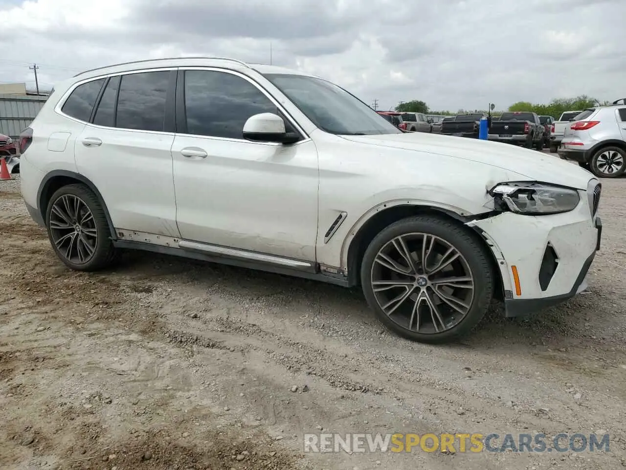 4 fotografías del automóvil dañado WBX47DP08NN165432 BMW X3 2022