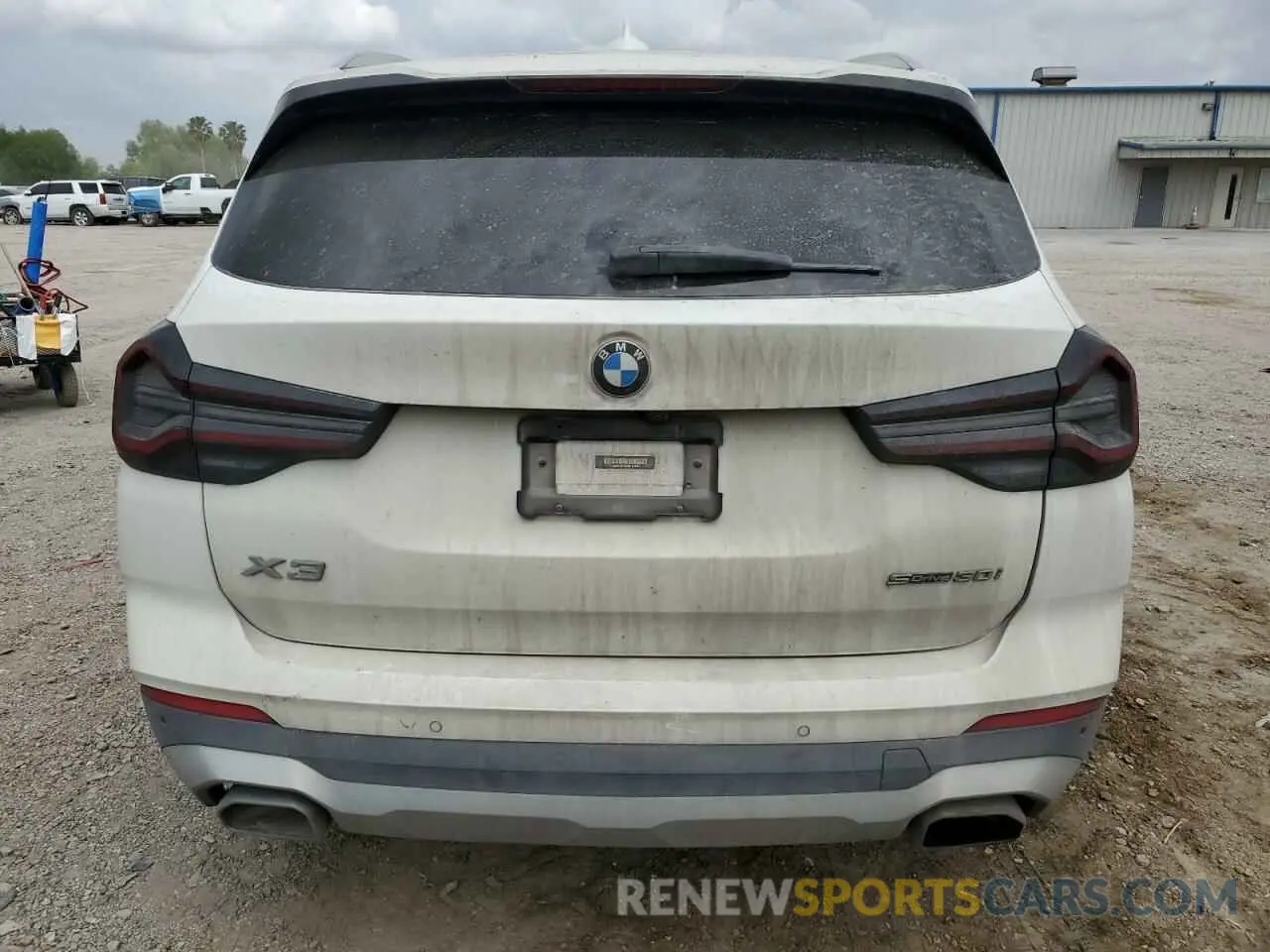 6 fotografías del automóvil dañado WBX47DP08NN165432 BMW X3 2022