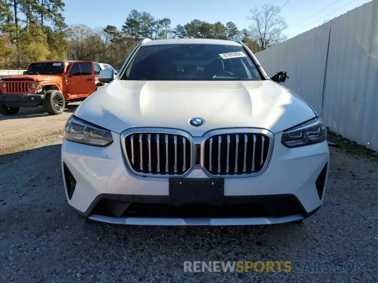 5 fotografías del automóvil dañado WBX47DP0XNN186069 BMW X3 2022