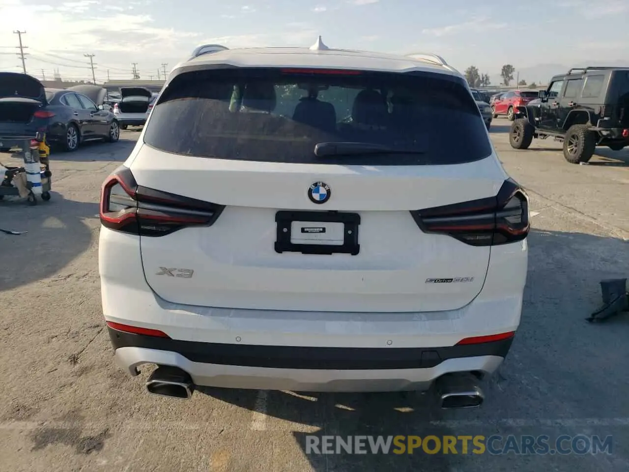 6 fotografías del automóvil dañado WBX47DP0XNN187089 BMW X3 2022