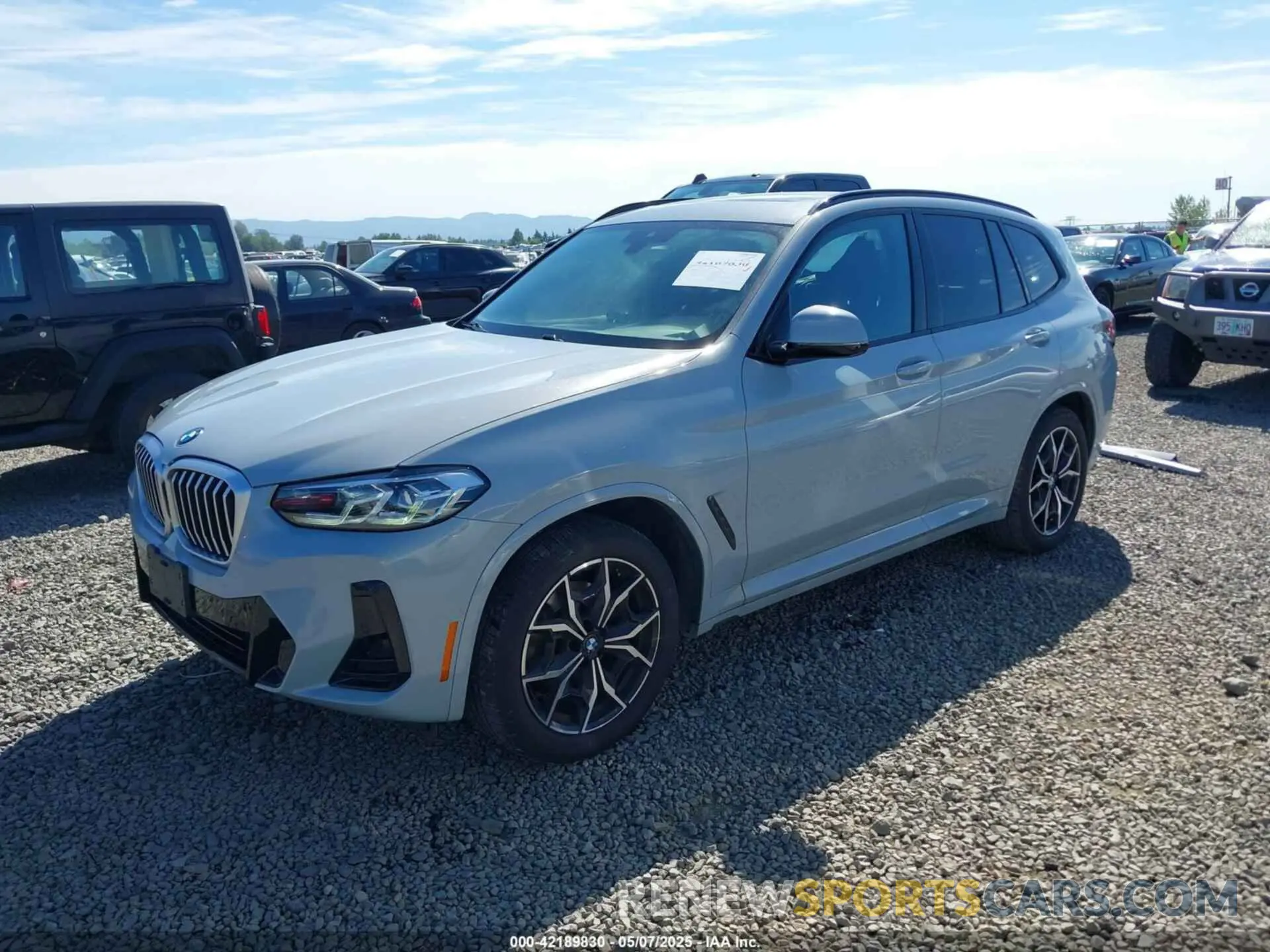 2 fotografías del automóvil dañado WBX57DP01NN163476 BMW X3 2022