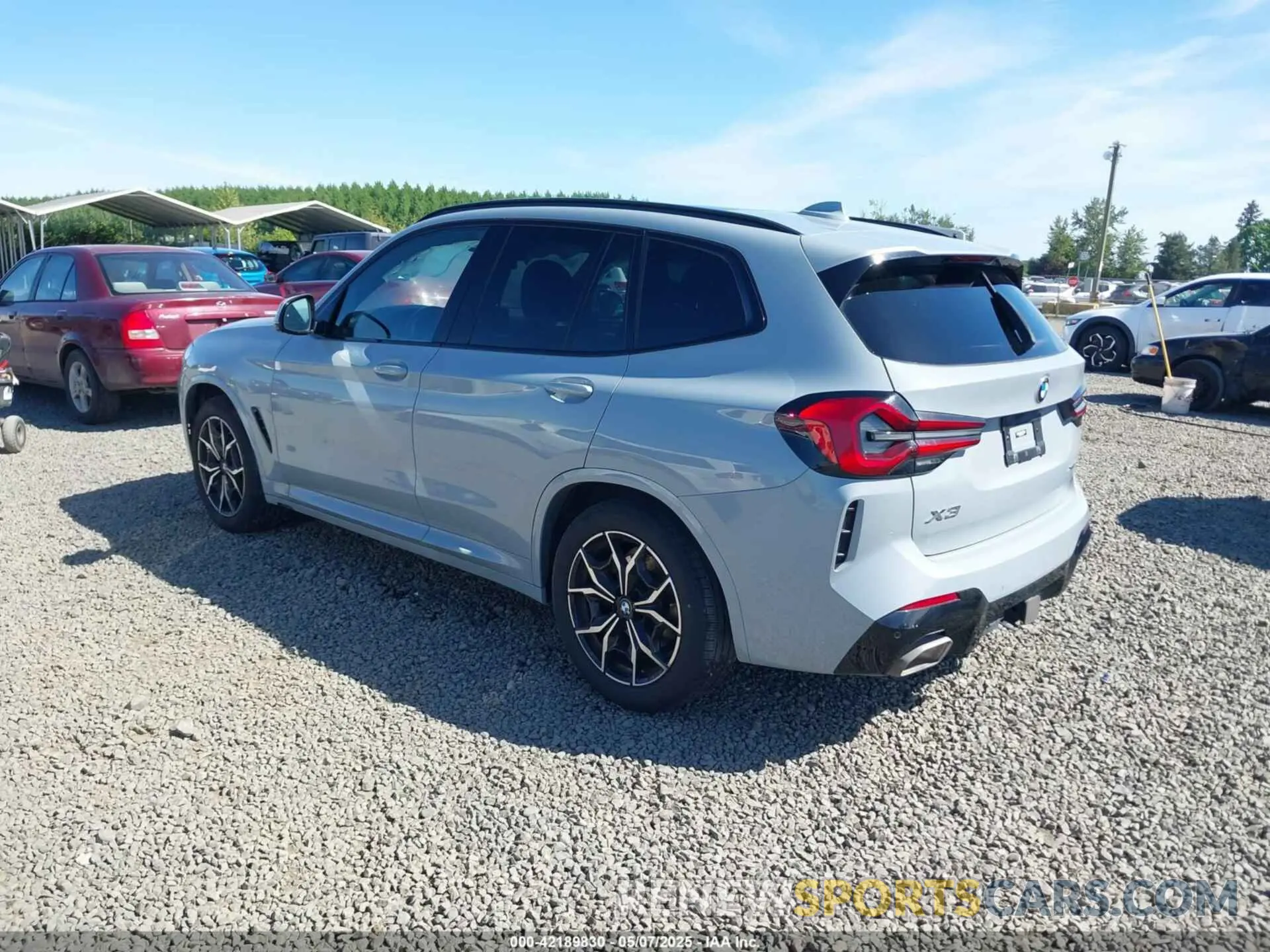 3 fotografías del automóvil dañado WBX57DP01NN163476 BMW X3 2022
